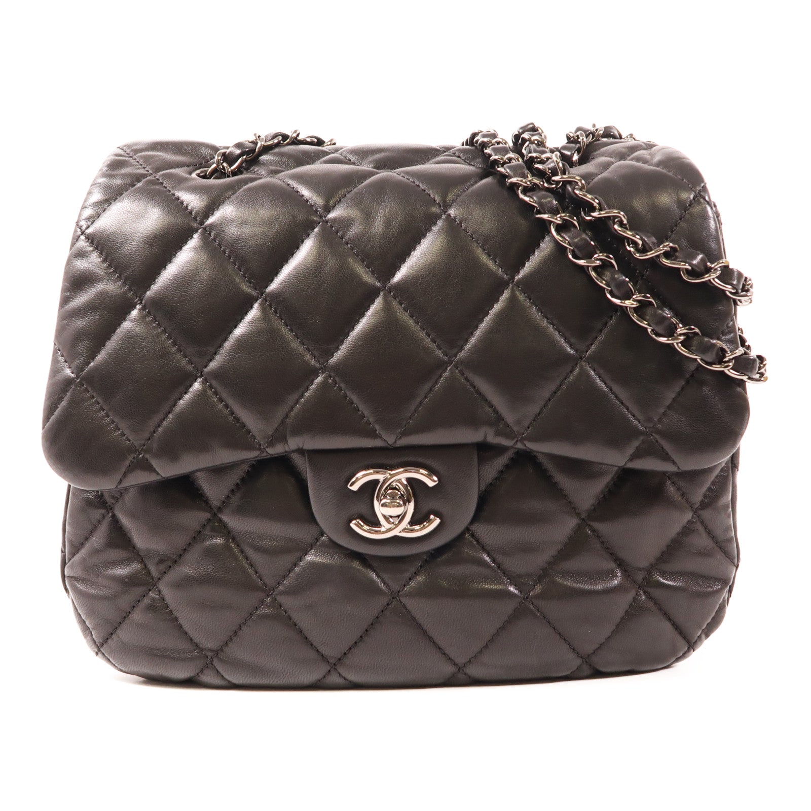 CHANEL 羊皮皮革Chain Shoulder鏈帶肩背袋