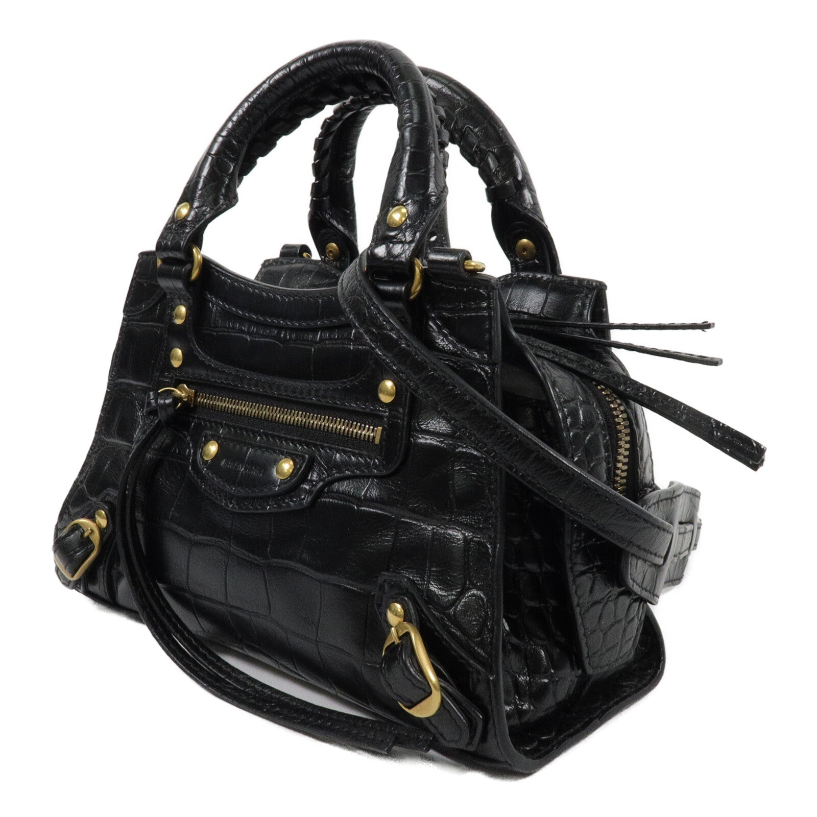 BALENCIAGA 牛皮皮革Neo Classic City Mini手挽肩背兩用袋