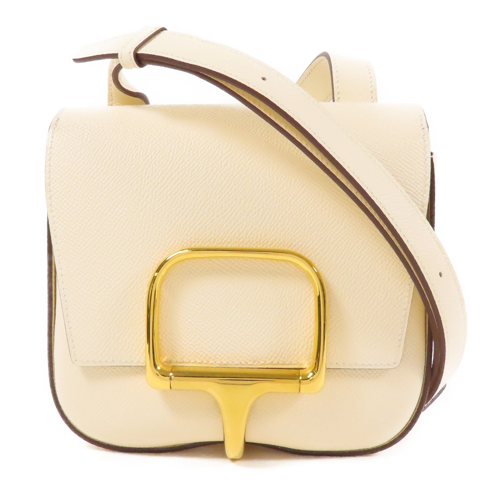 HERMES Epsom皮革Della Cavalleria金扣肩背袋