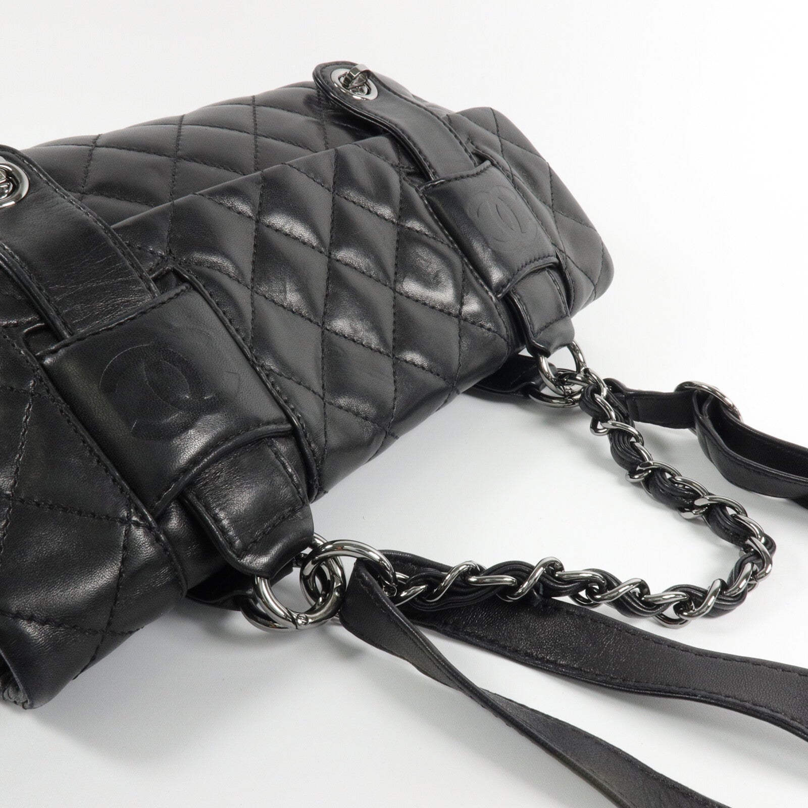 CHANEL 羊皮皮革Vintage 2 Way Shoulder手挽肩背兩用袋