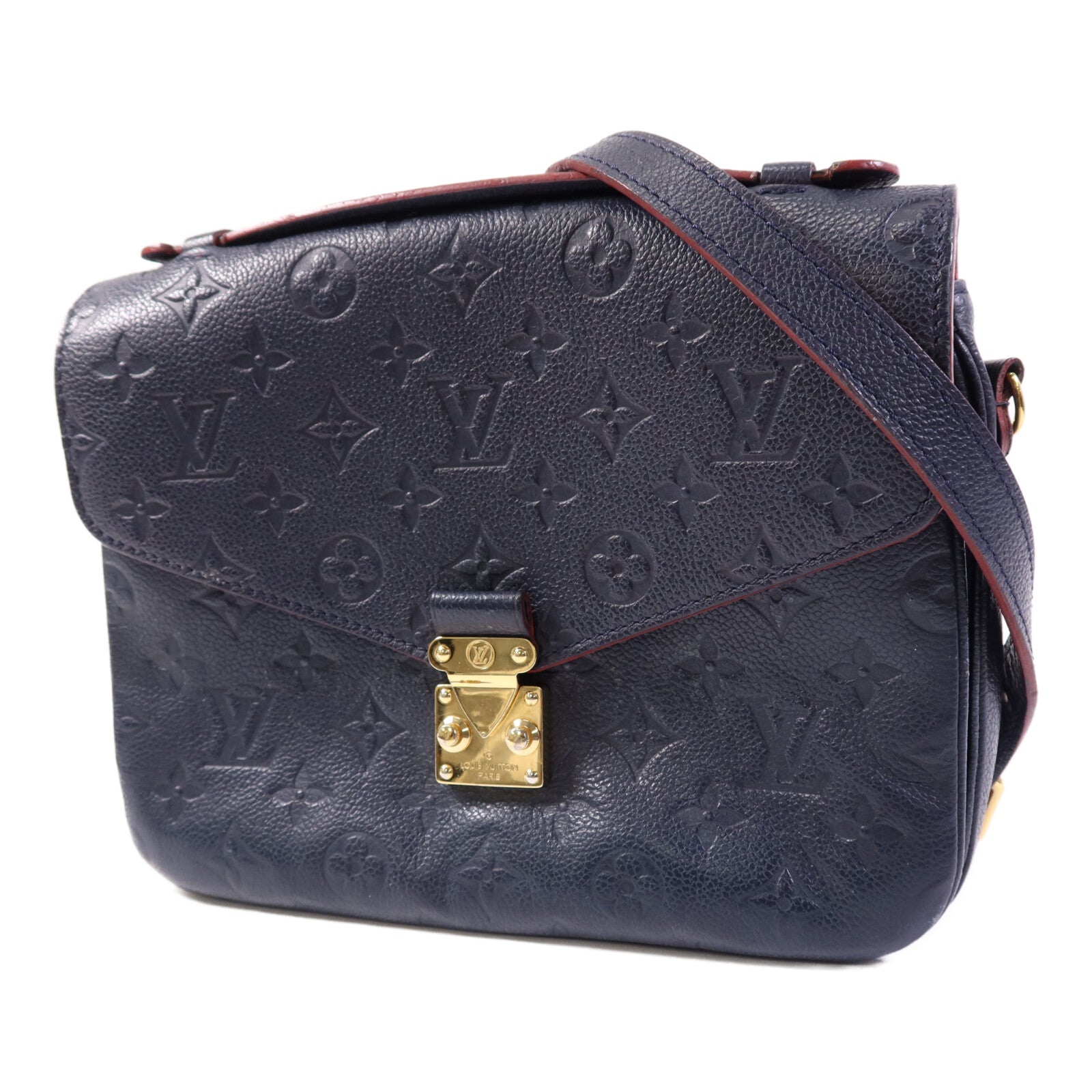 LOUIS VUITTON Monogram Empreinte Pochette Metis金扣手挽肩背兩用袋