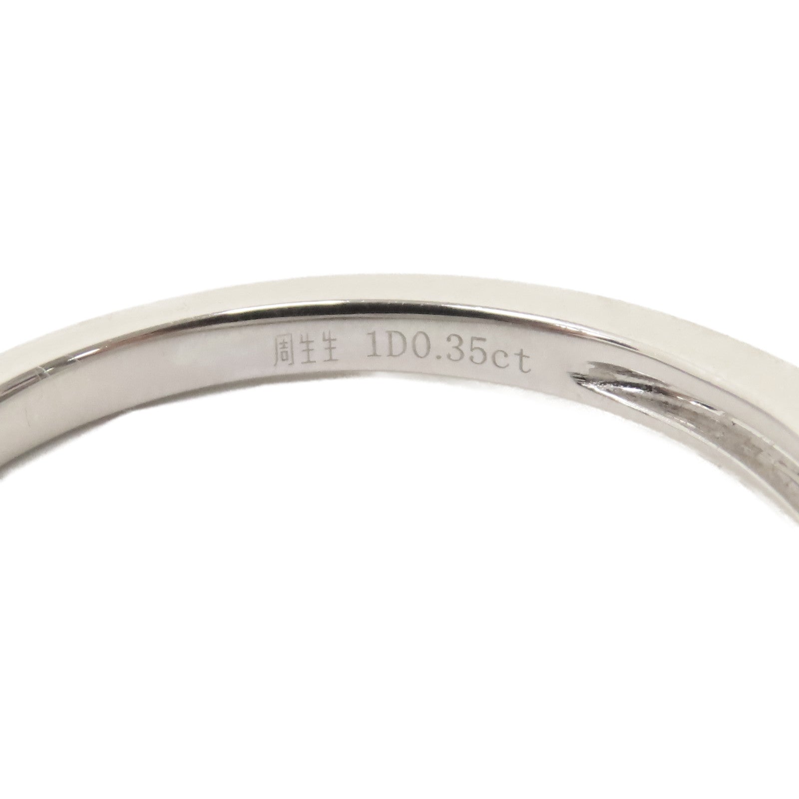 JEWELRY PT900鉑金Platinum Diamond Ring 0.35ct鑽石戒指US#5.75