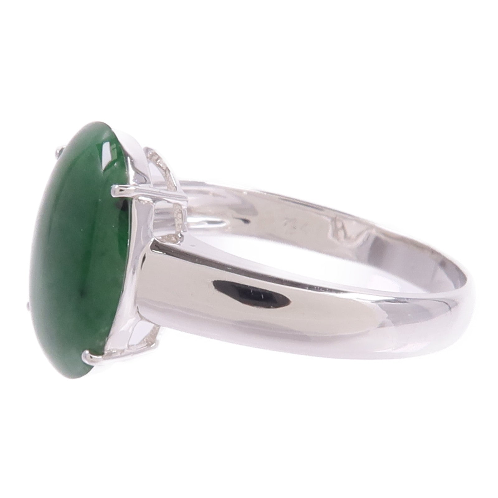 JEWELRY 18K白金Jade Ring翡翠戒指