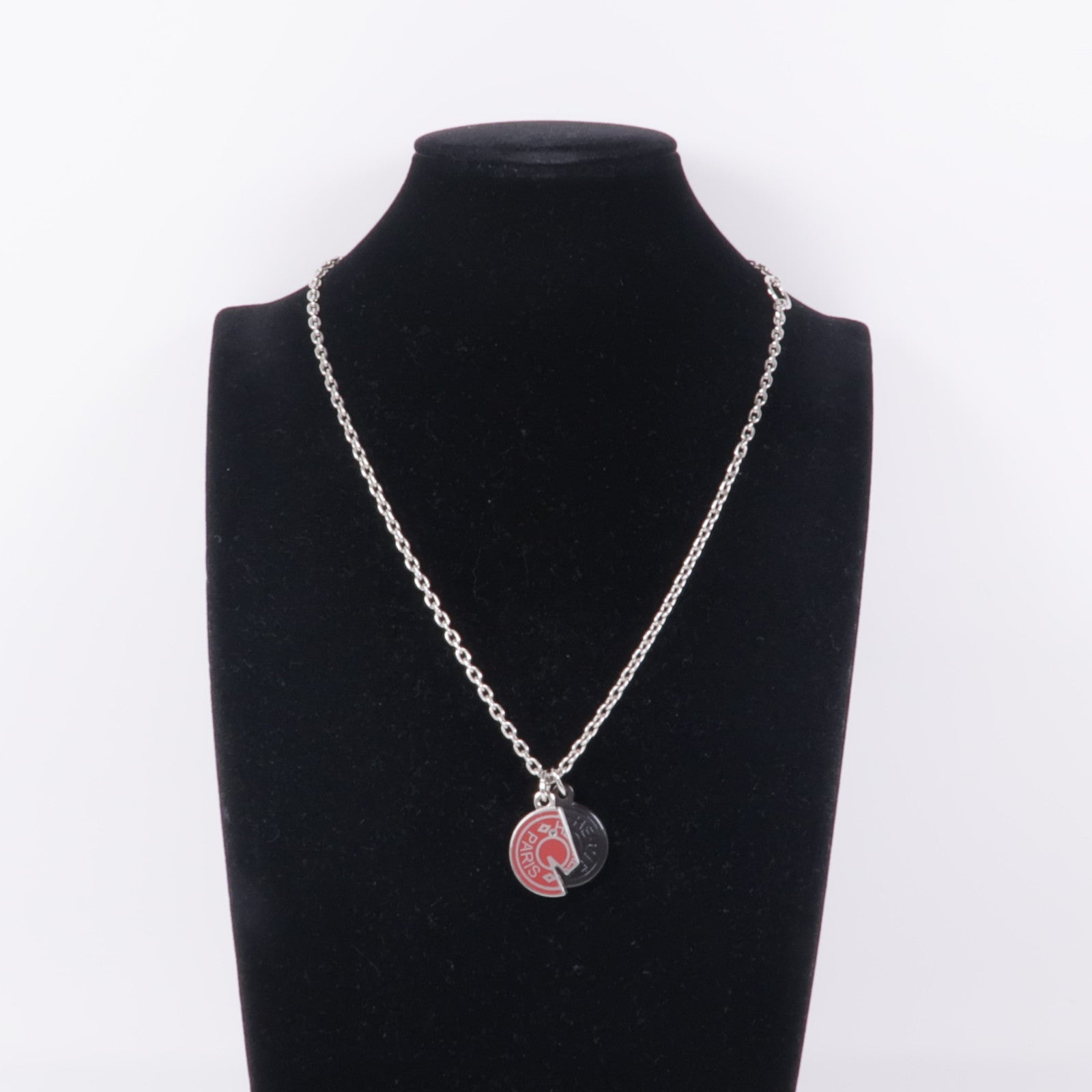 HERMES 金屬/水牛角Carrousel Necklace項鍊