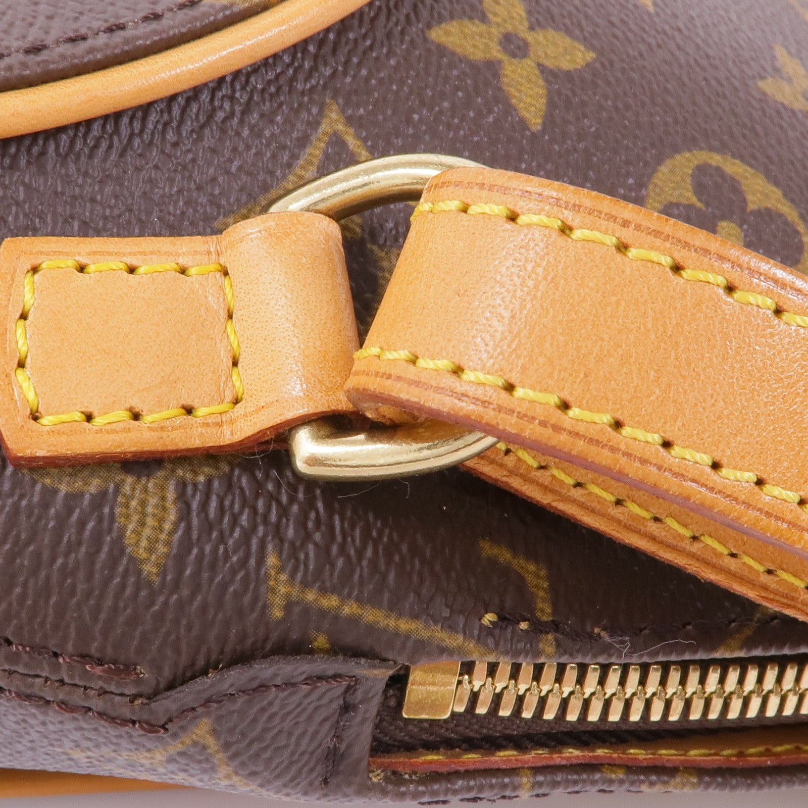 LOUIS VUITTON Monogram Ellipse Sac A Dos Backpack金扣背包棕色