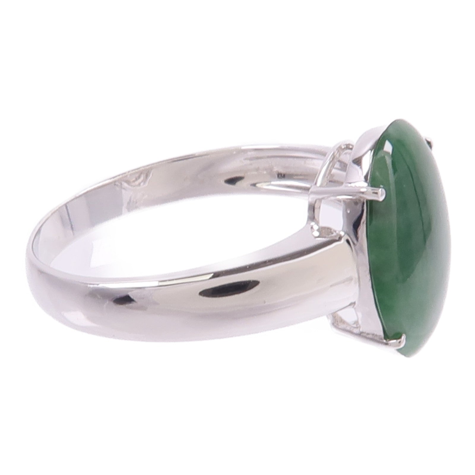 JEWELRY 18K白金Jade Ring翡翠戒指
