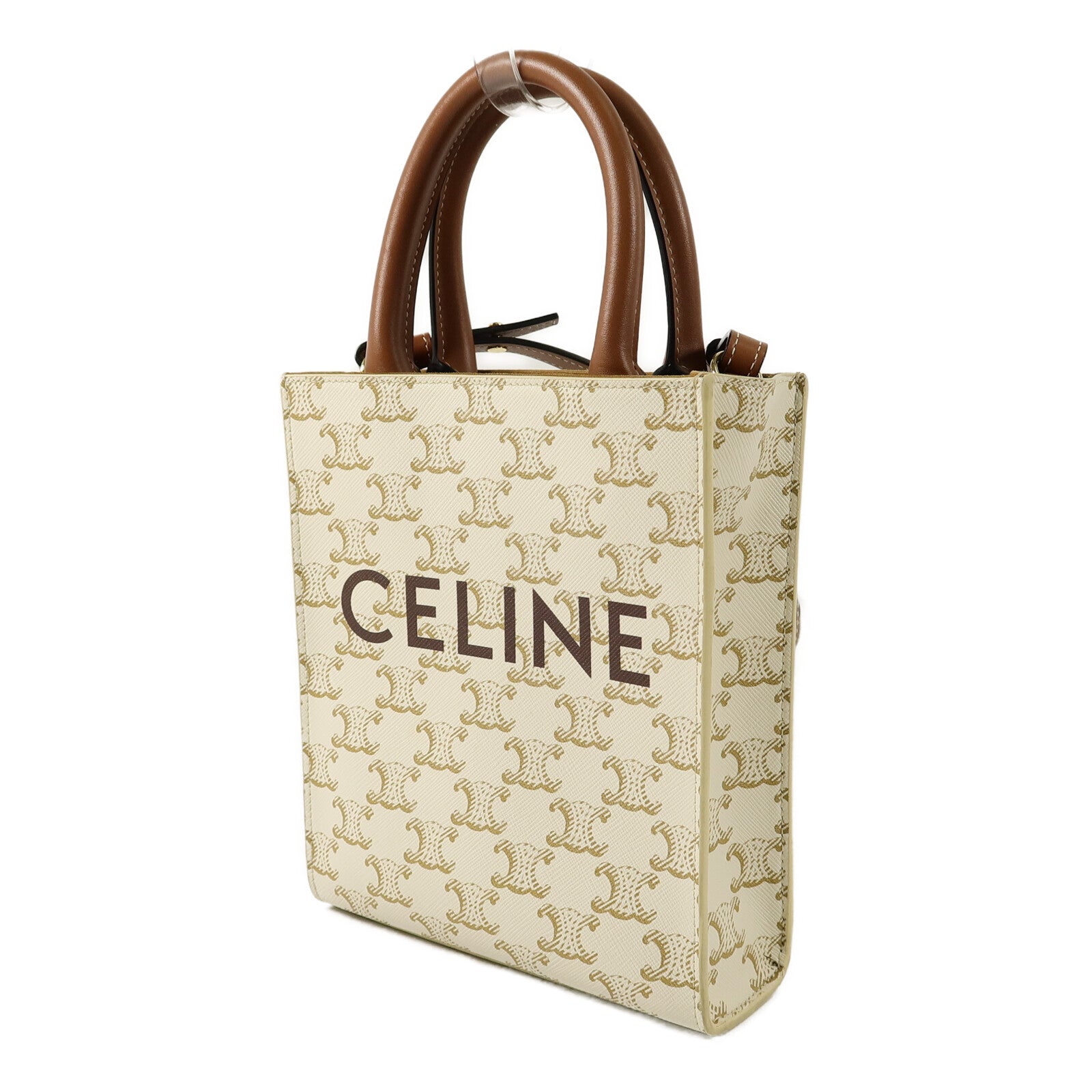 CELINE 塗層帆布Mini Vertical Cabas手挽肩背兩用袋