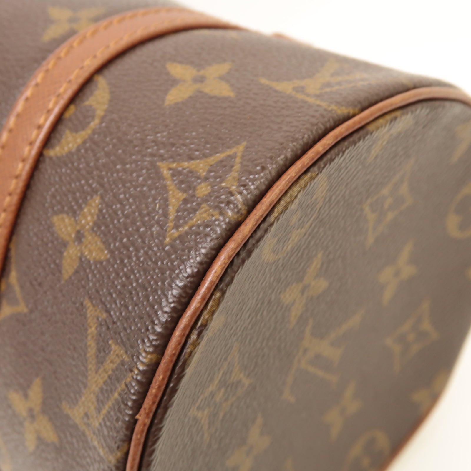 LOUIS VUITTON 【激減優惠】Monogram Papillon金扣手挽袋啡色