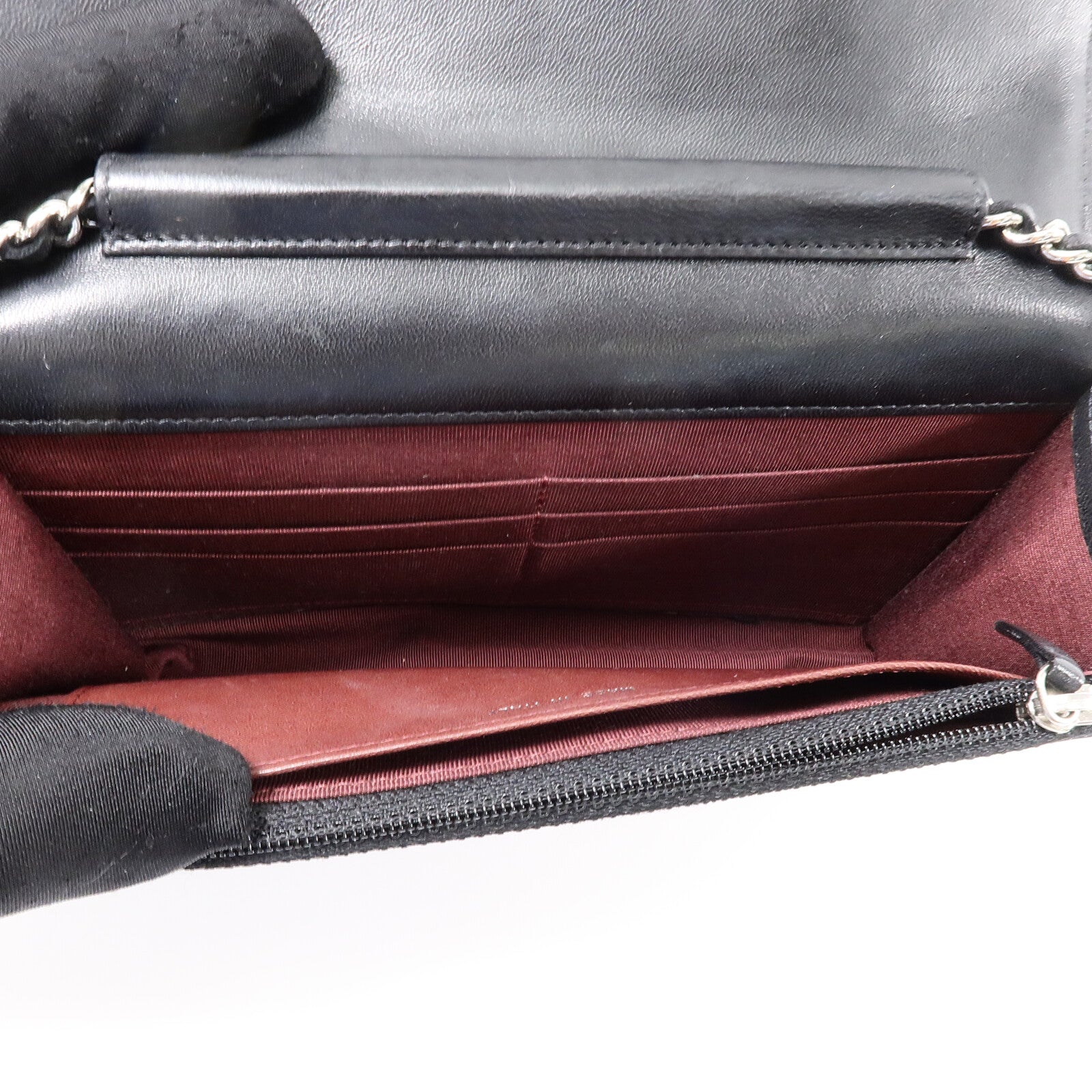 CHANEL 羊皮皮革WOC Wallet On Chain鏈帶肩背袋