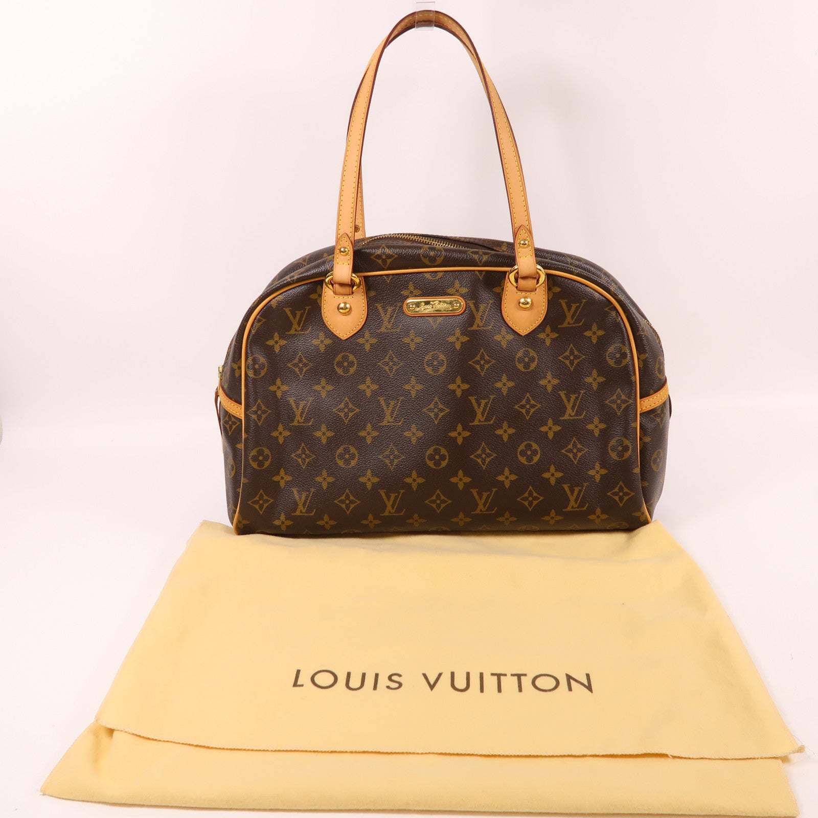 LOUIS VUITTON Monogram Montorgueil GM金扣肩背袋/手挽袋