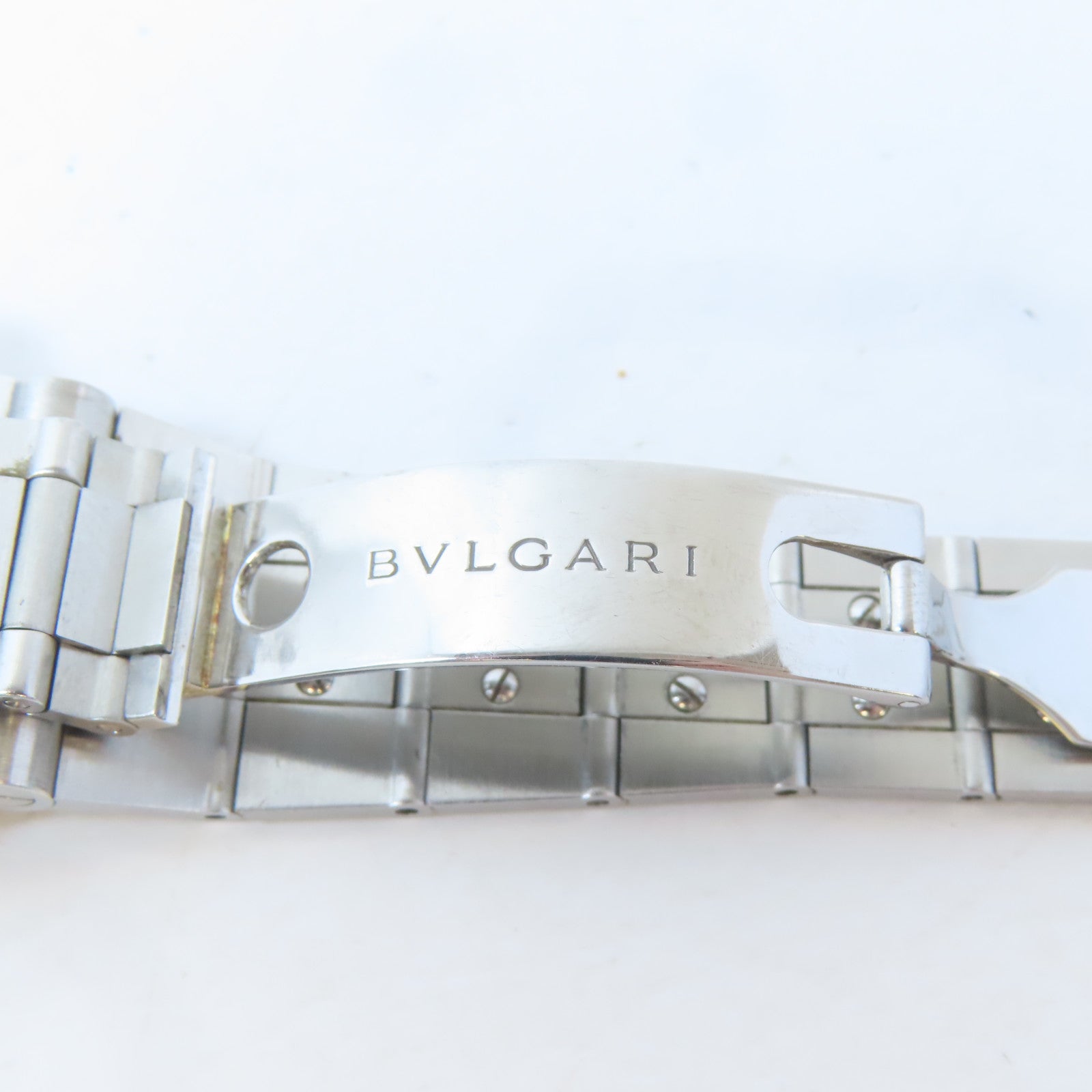 BVLGARI Diagono不鏽鋼手錶自動機芯藍色#18.5cm