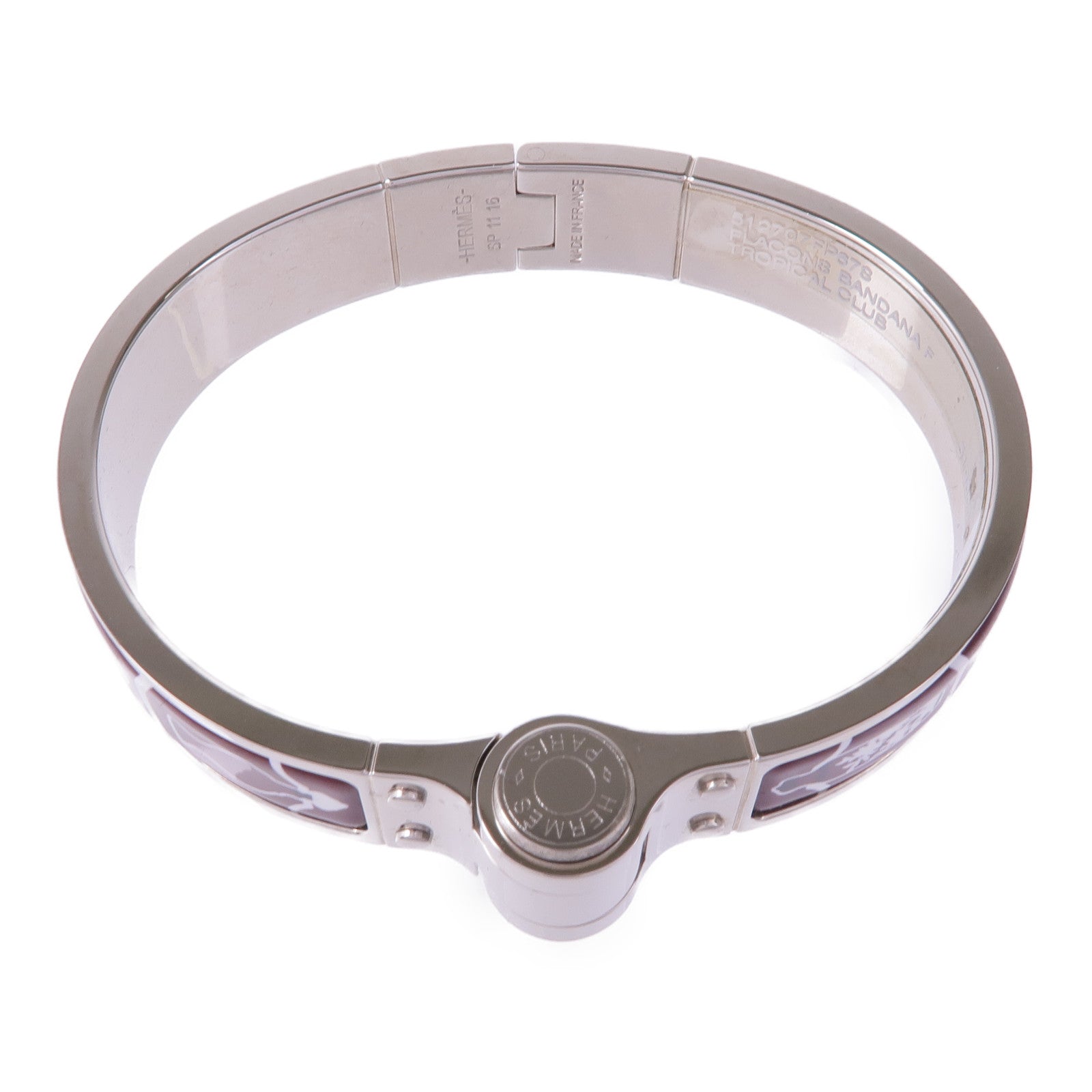 HERMES 金屬/琺瑯Charniere Bracelet手鐲