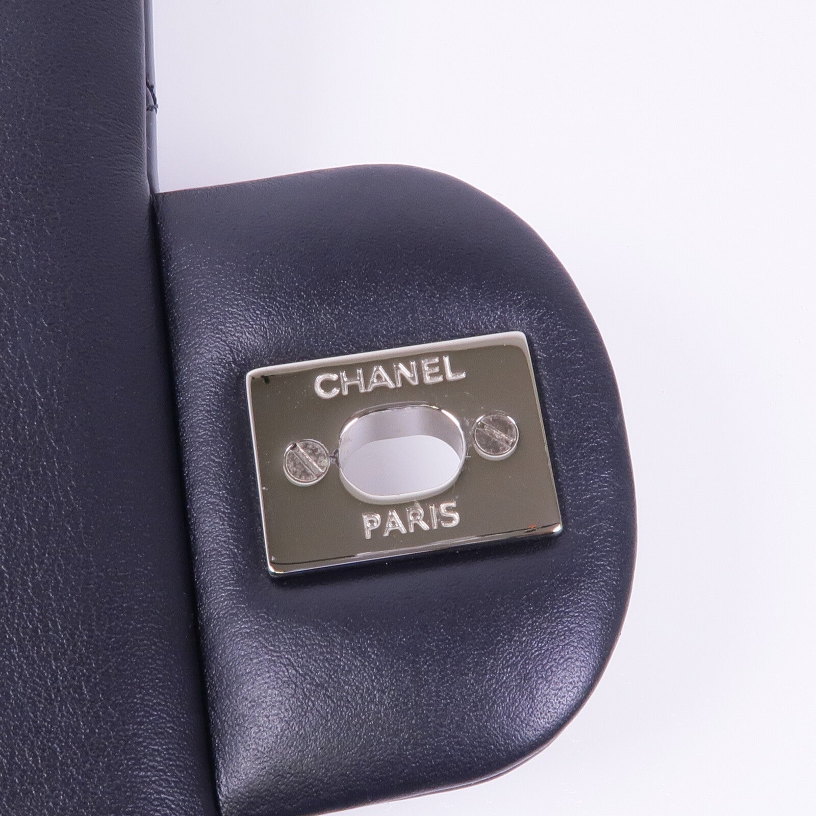 CHANEL 漆皮皮革Chain Shoulder Bag銀扣鏈帶肩背袋