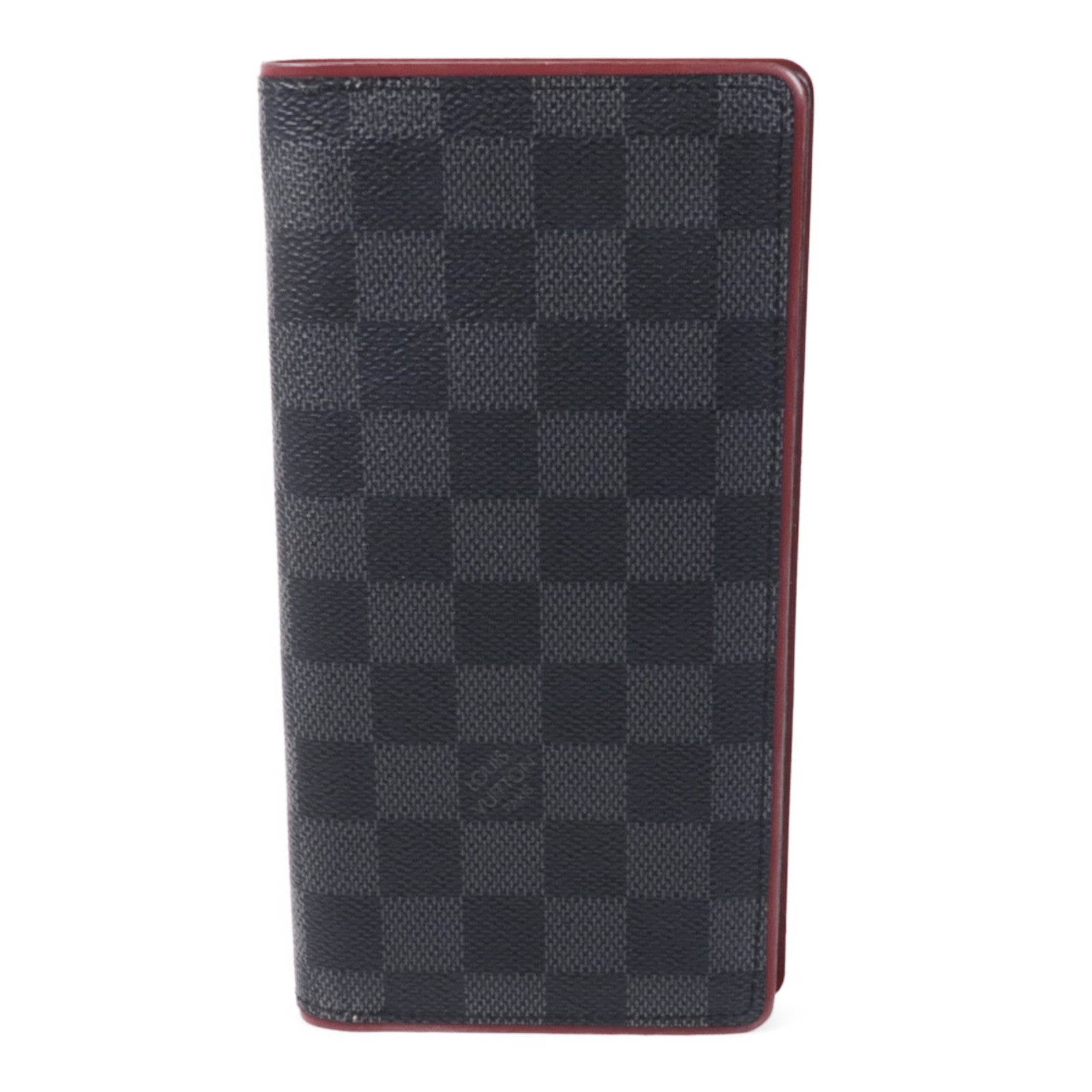 LOUIS VUITTON Damier Graphite Portofeuilles Brazza Wallet銀扣長錢包