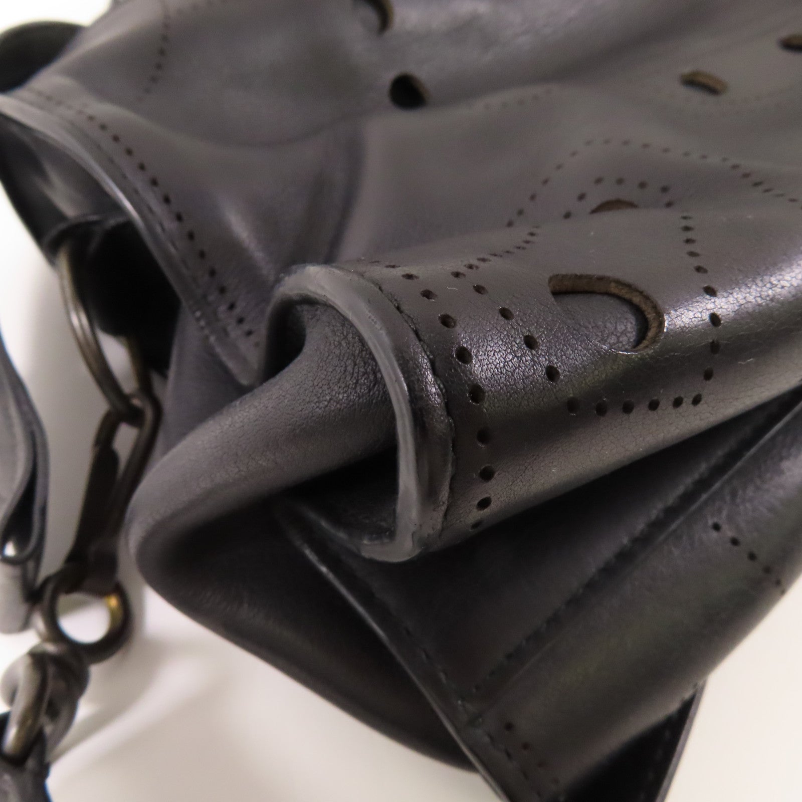 BALENCIAGA 牛皮皮革Blackout City手挽肩背兩用袋