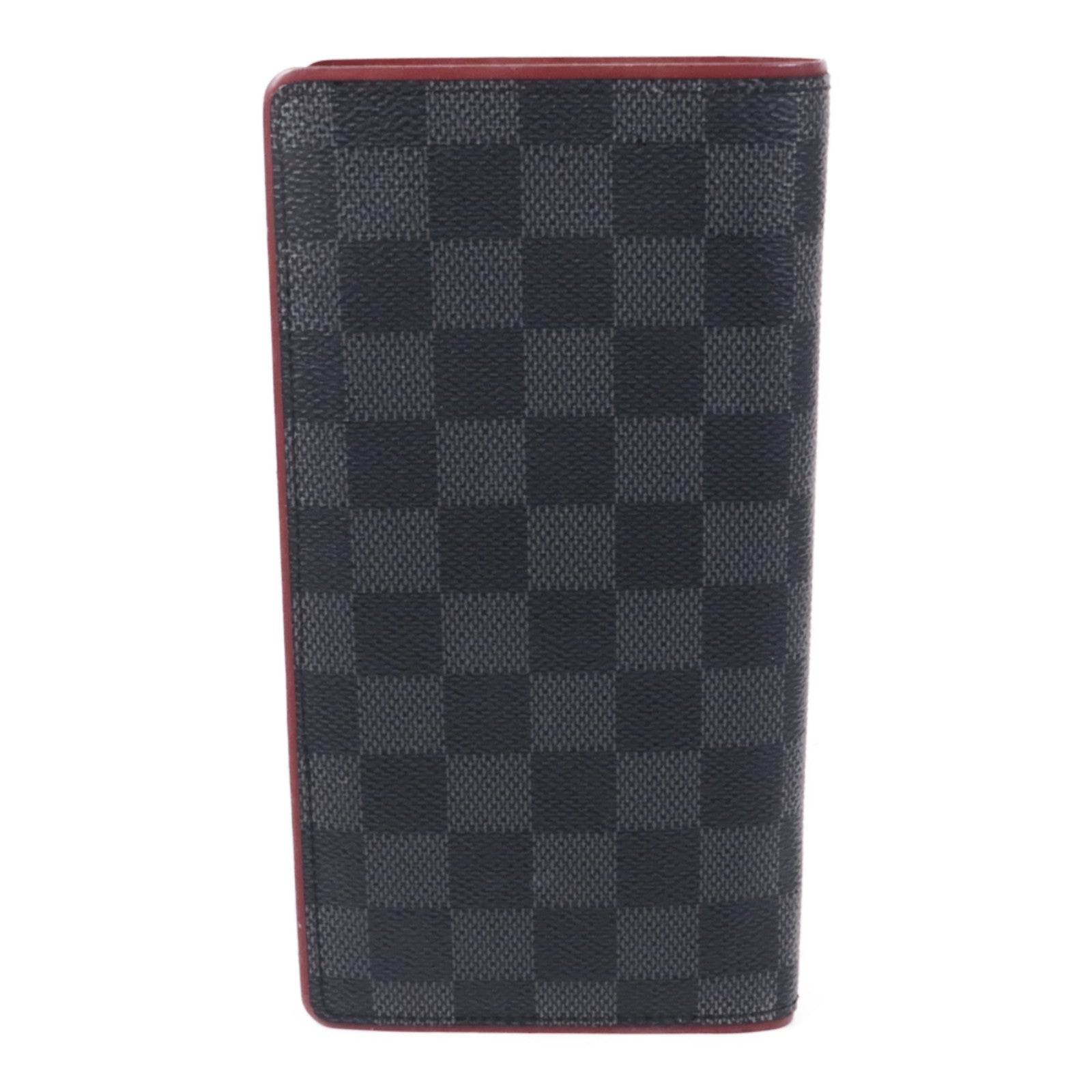 LOUIS VUITTON Damier Graphite Portofeuilles Brazza Wallet銀扣長錢包
