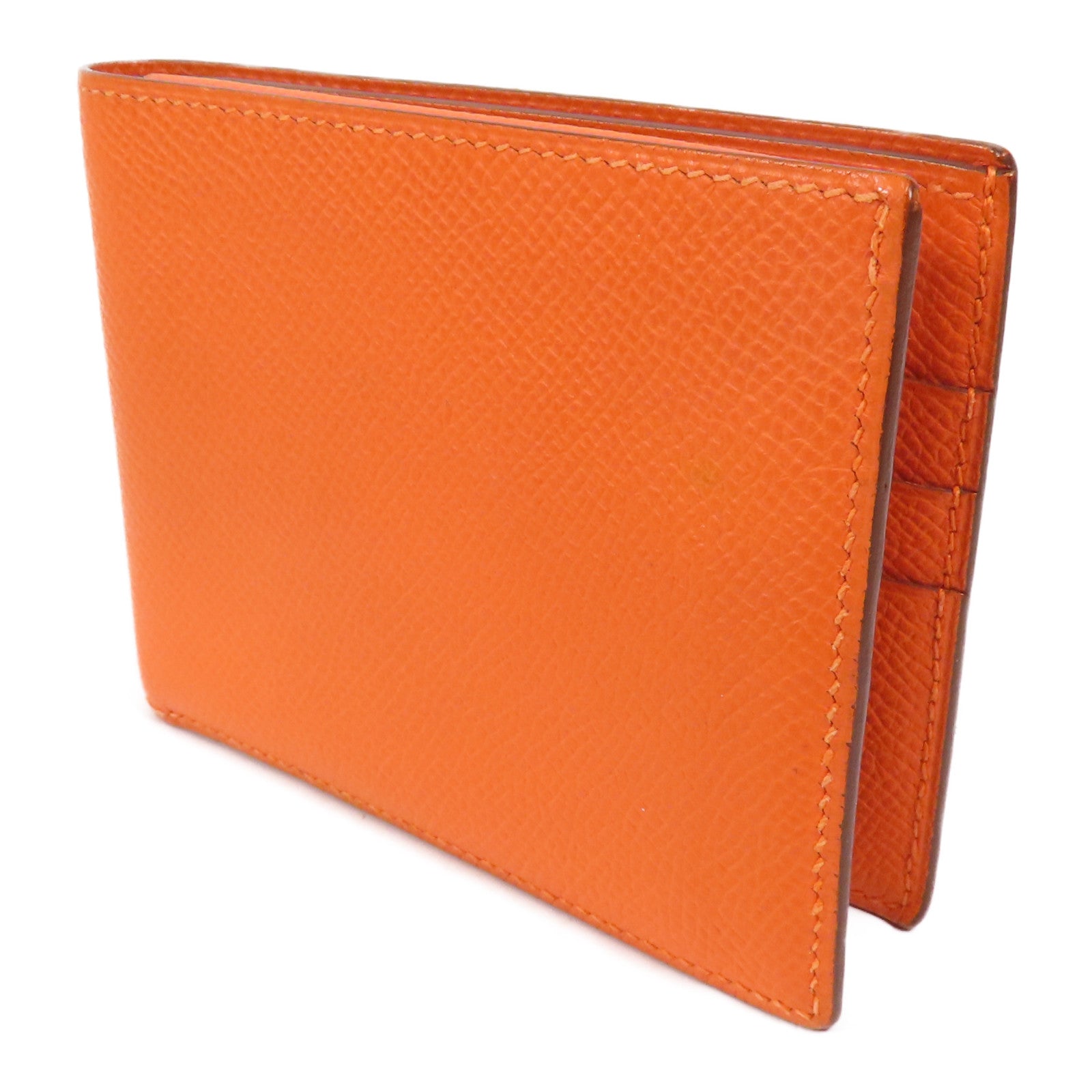 HERMES Epsom皮革Wallet錢包Orange