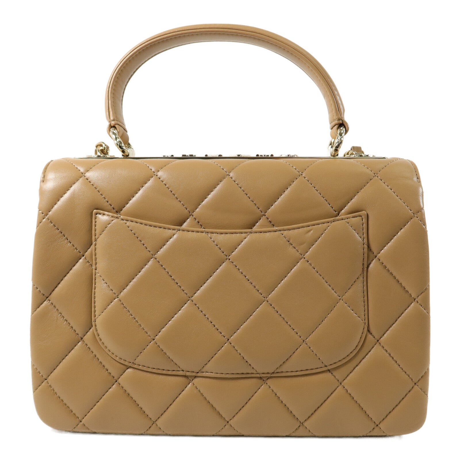 CHANEL 羊皮皮革Trendy CC Top Handle手挽肩背兩用袋