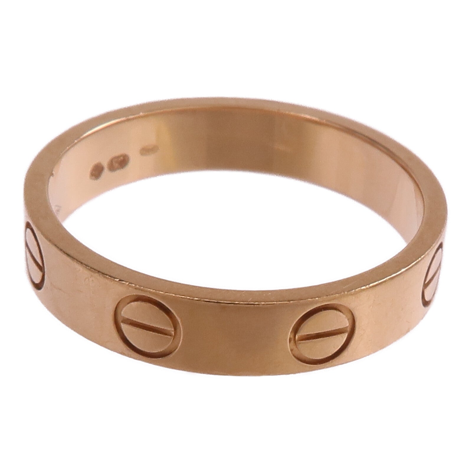 CARTIER 18K玫瑰金Mini Love Ring戒指