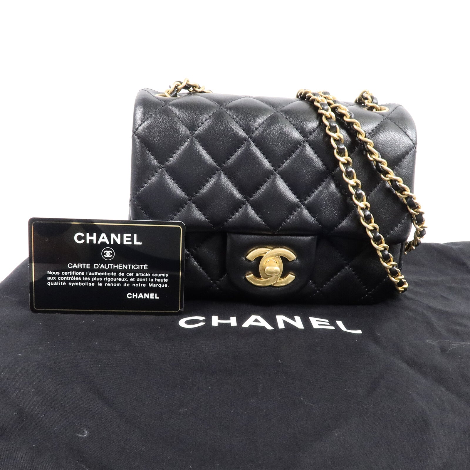 CHANEL Mini Classic 17鏈帶肩背袋