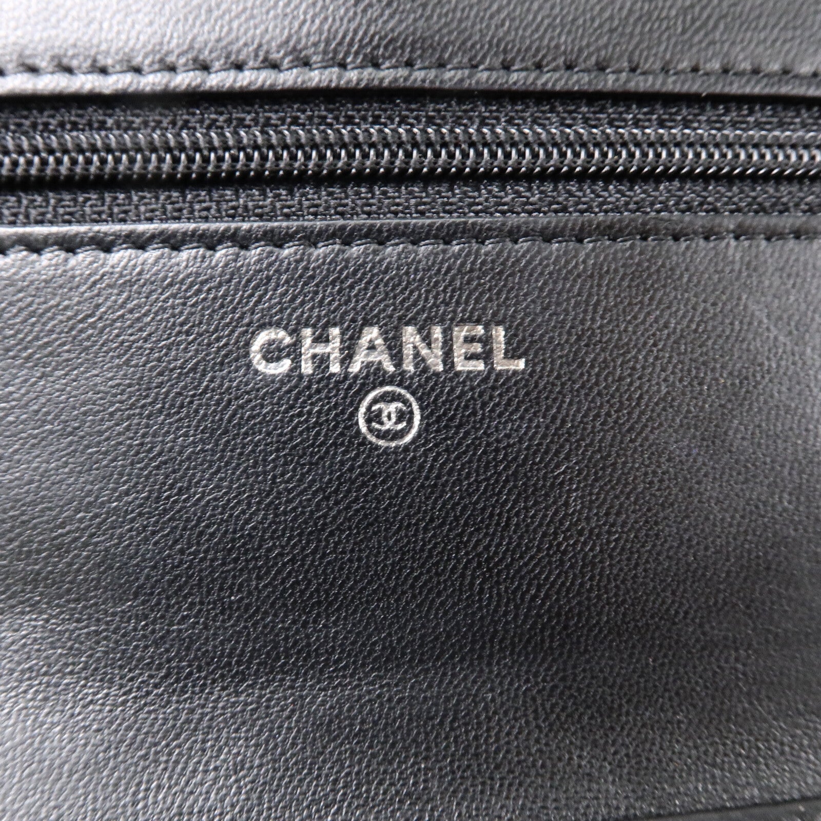 CHANEL 羊皮皮革WOC Wallet On Chain鏈帶肩背袋