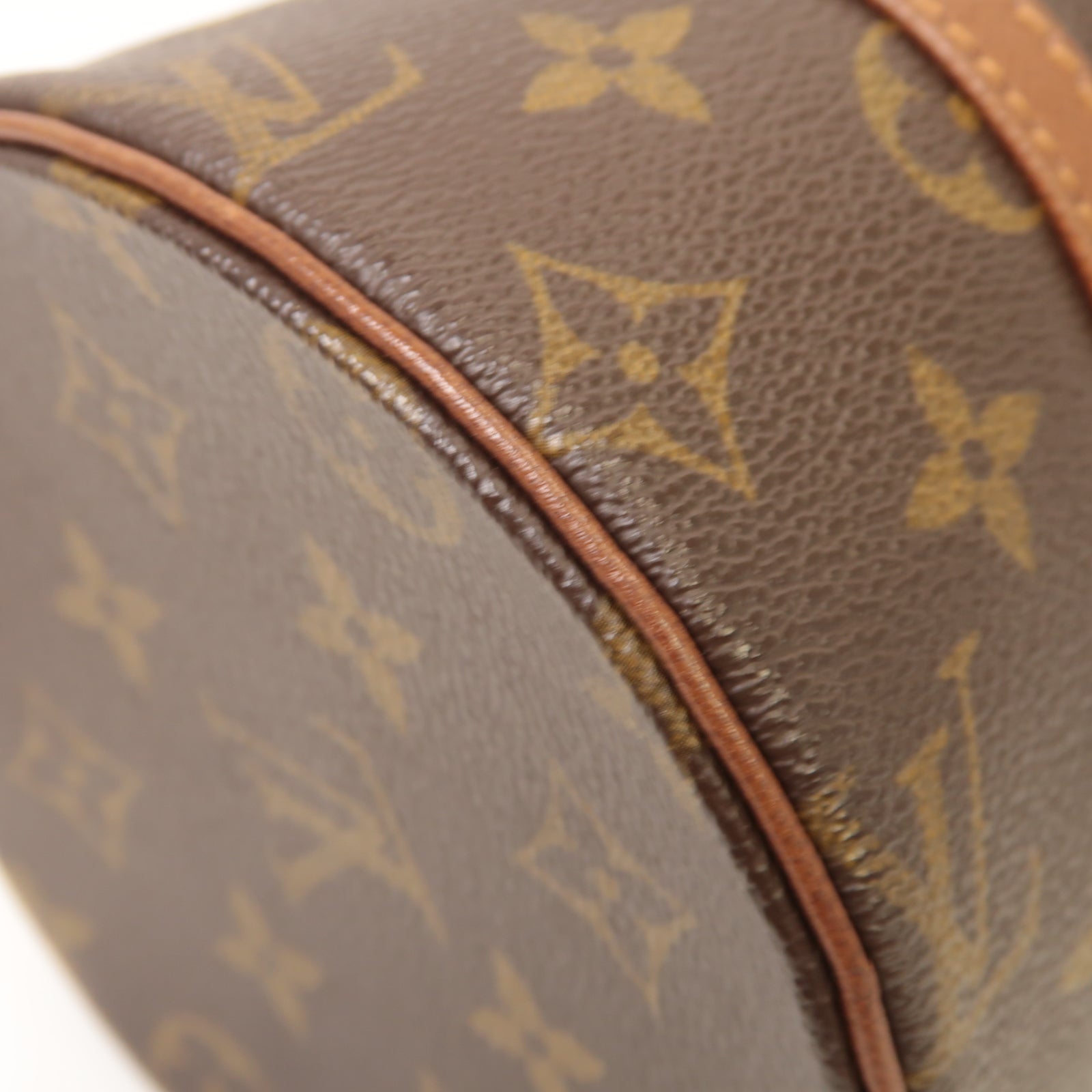LOUIS VUITTON 【激減優惠】Monogram Papillon金扣手挽袋啡色