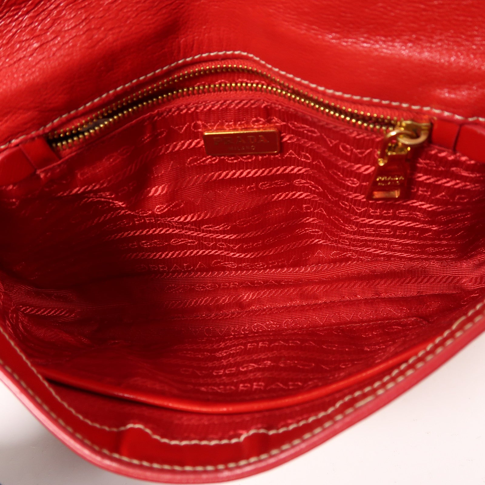 PRADA Saffiano Vernice Shoulder Bag金扣肩背袋