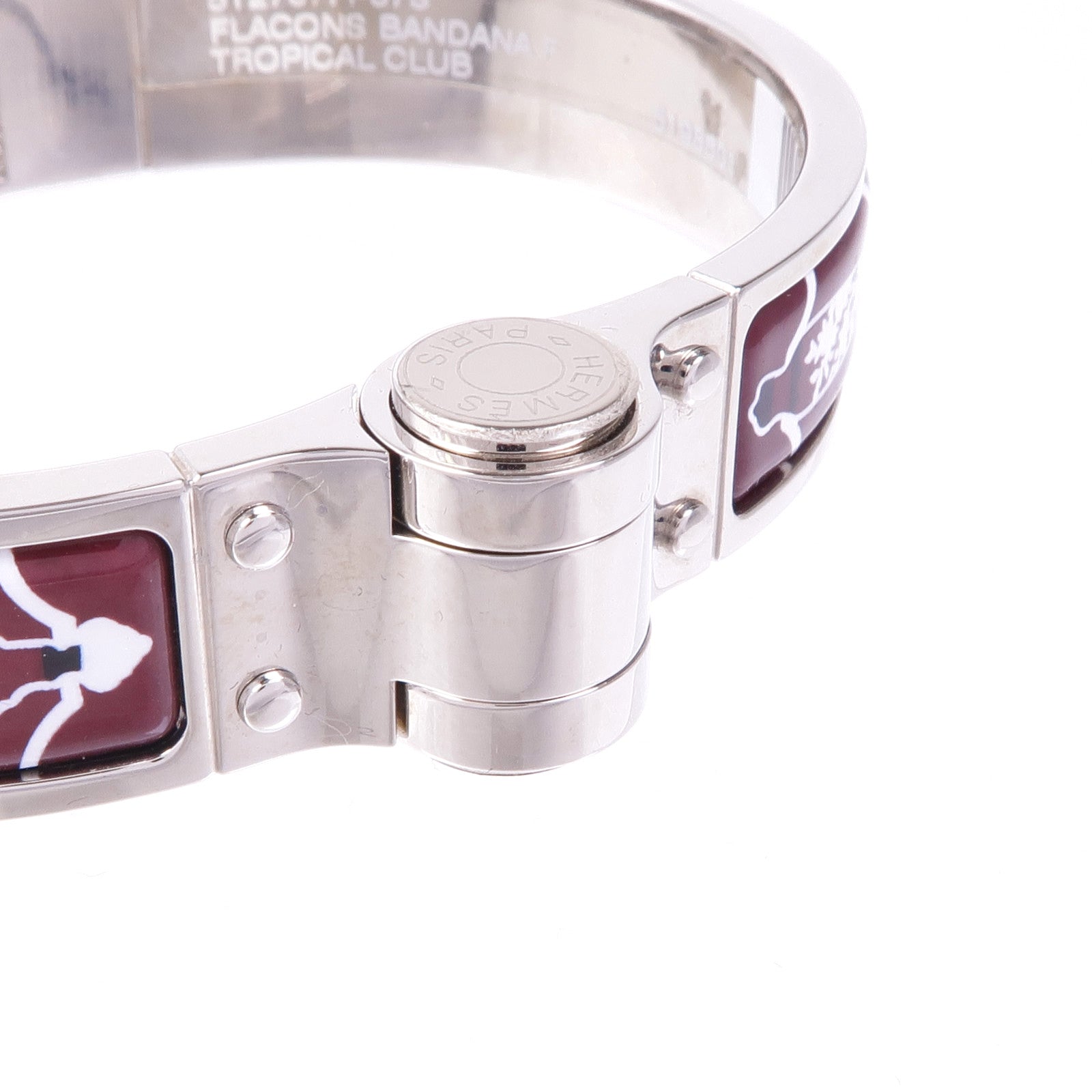 HERMES 金屬/琺瑯Charniere Bracelet手鐲