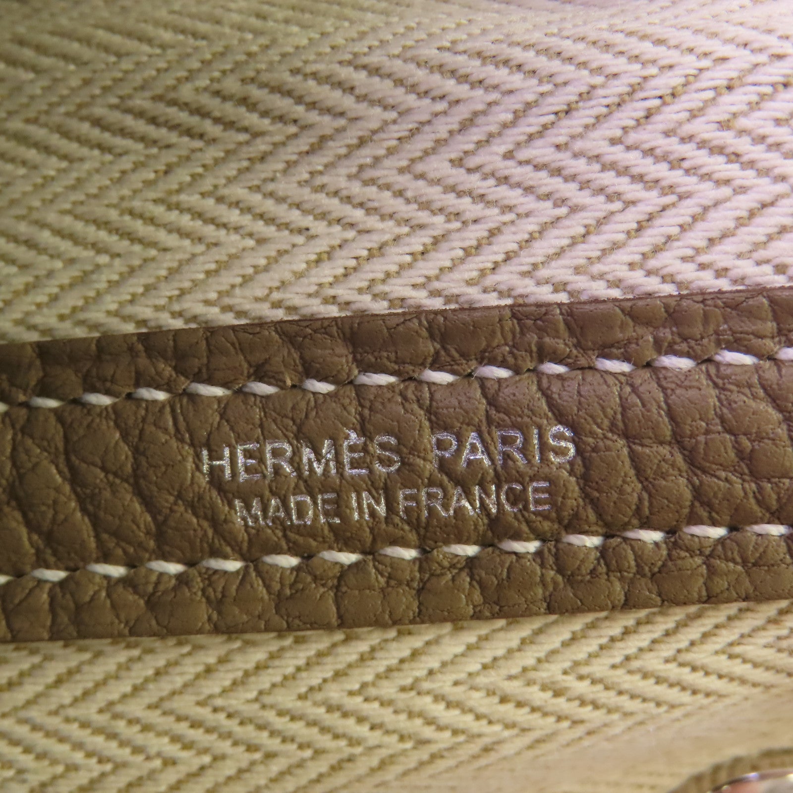 HERMES Negonda皮革Garden Party TPM銀扣手挽袋