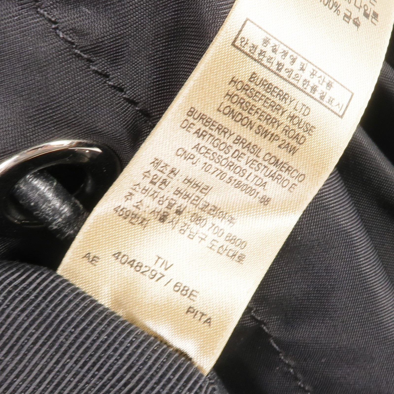 BURBERRY 尼龍Backpack銀扣背包