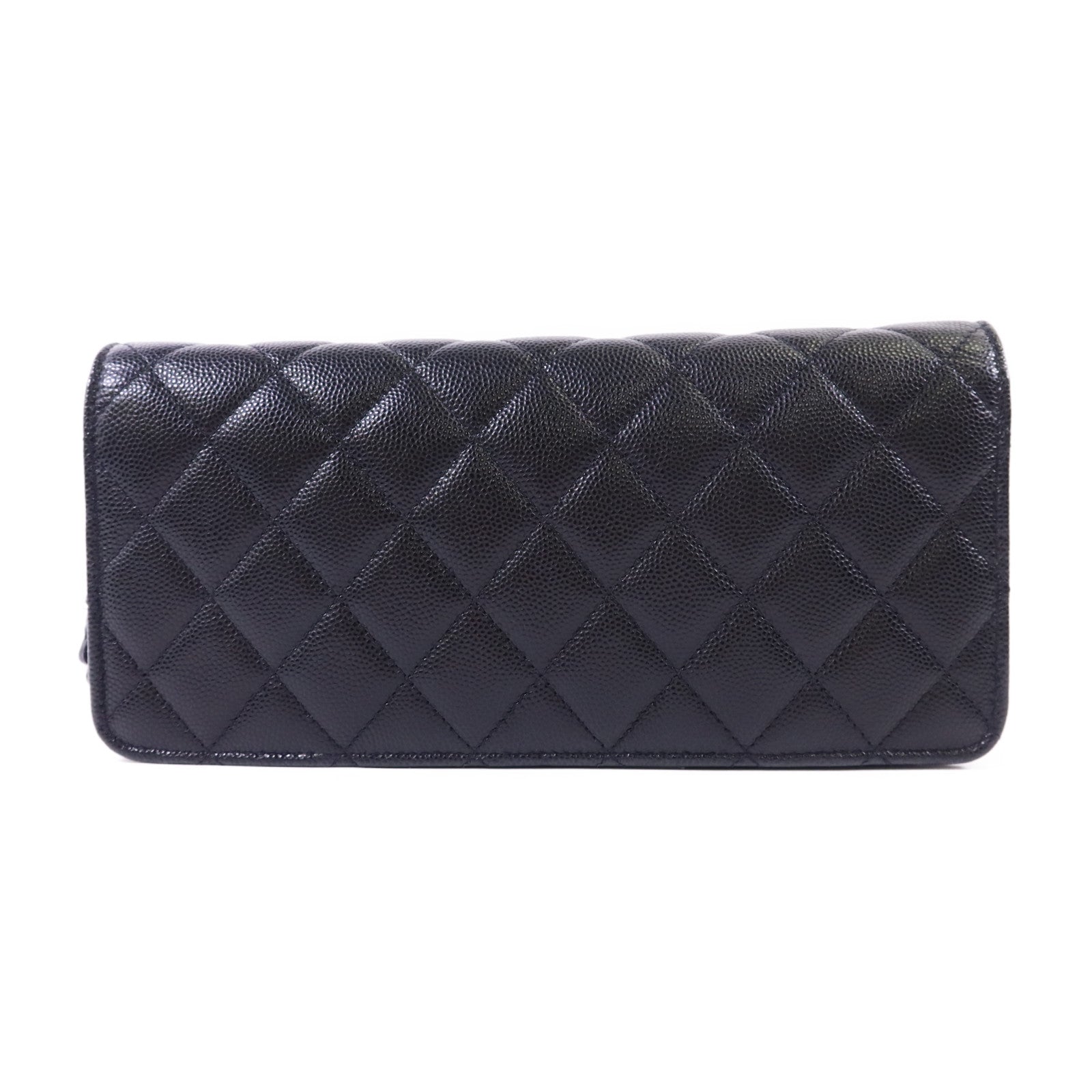 CHANEL 【激減優惠】牛皮皮革Flap Phone Bag銀扣鏈帶肩背袋