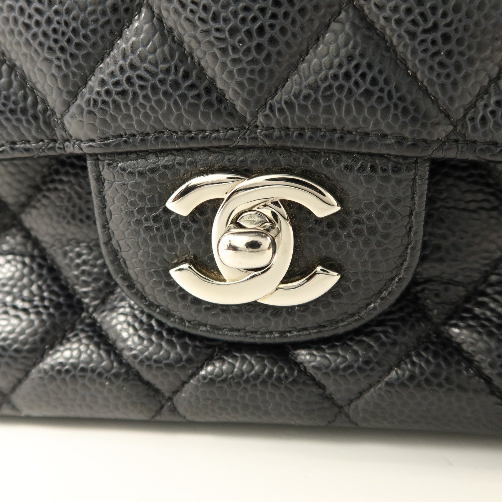 CHANEL 牛皮皮革Classic 25銀扣鏈帶肩背袋