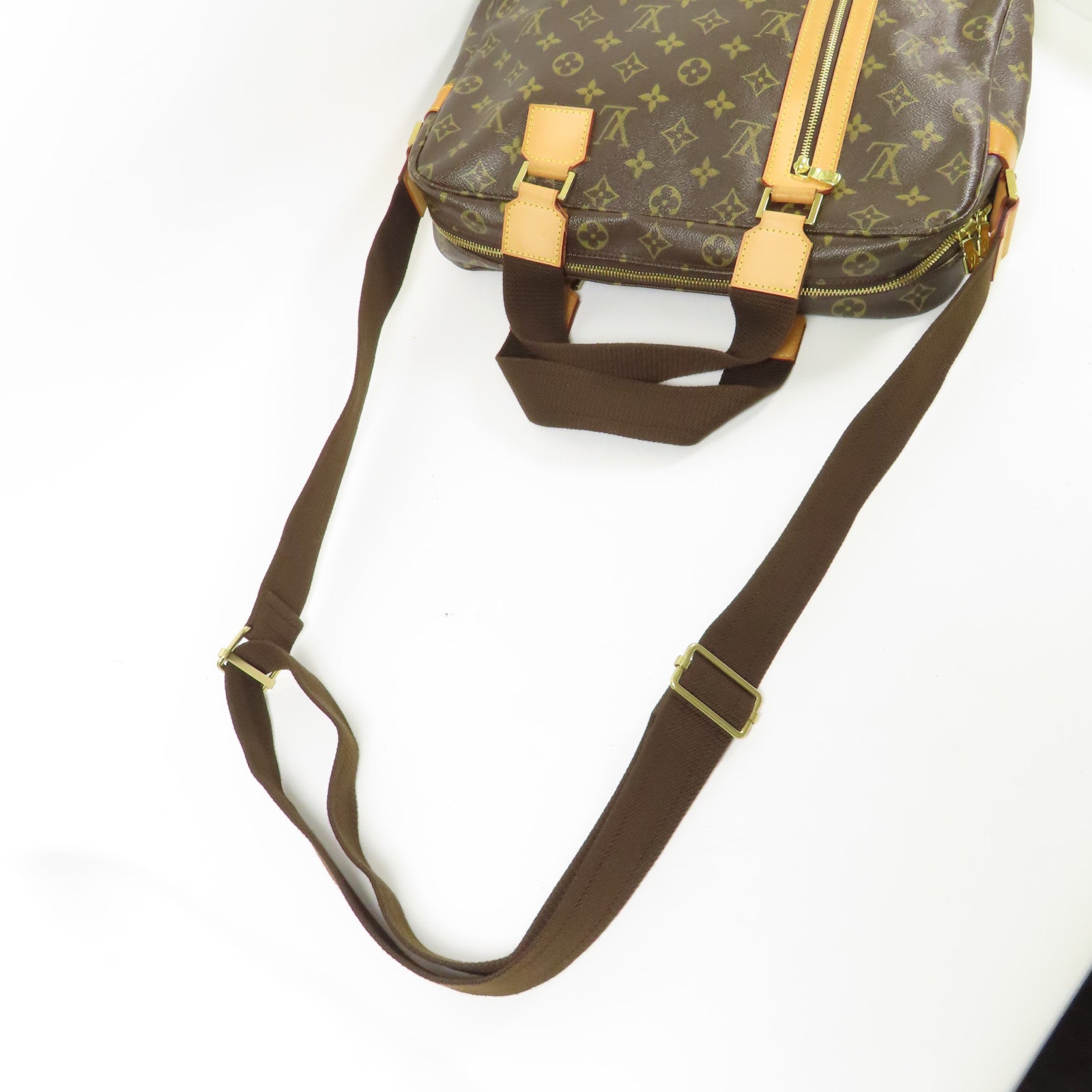 LOUIS VUITTON Monogram Sac Bosphore金扣手挽肩背兩用袋