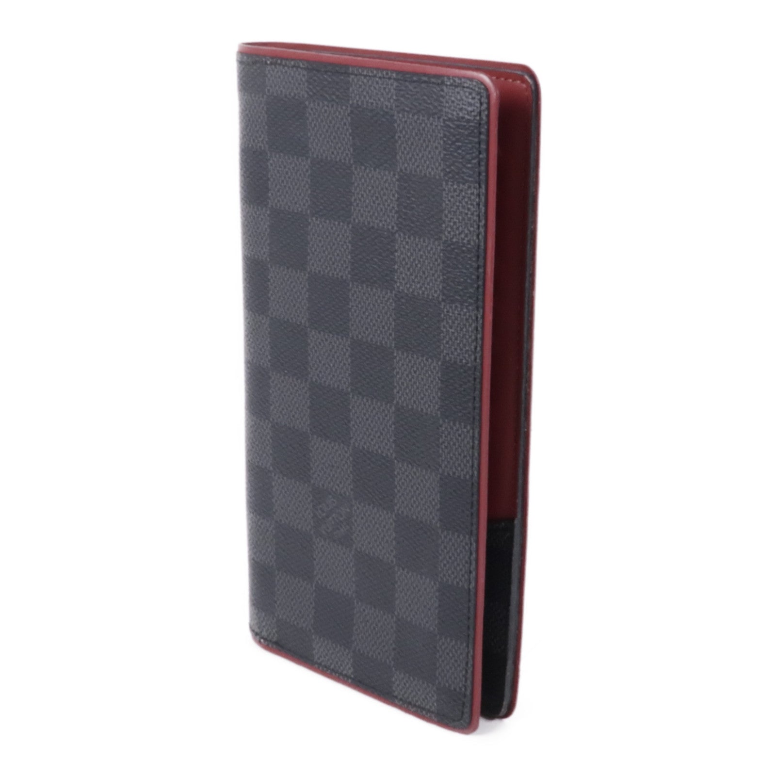 LOUIS VUITTON Damier Graphite Portofeuilles Brazza Wallet銀扣長錢包