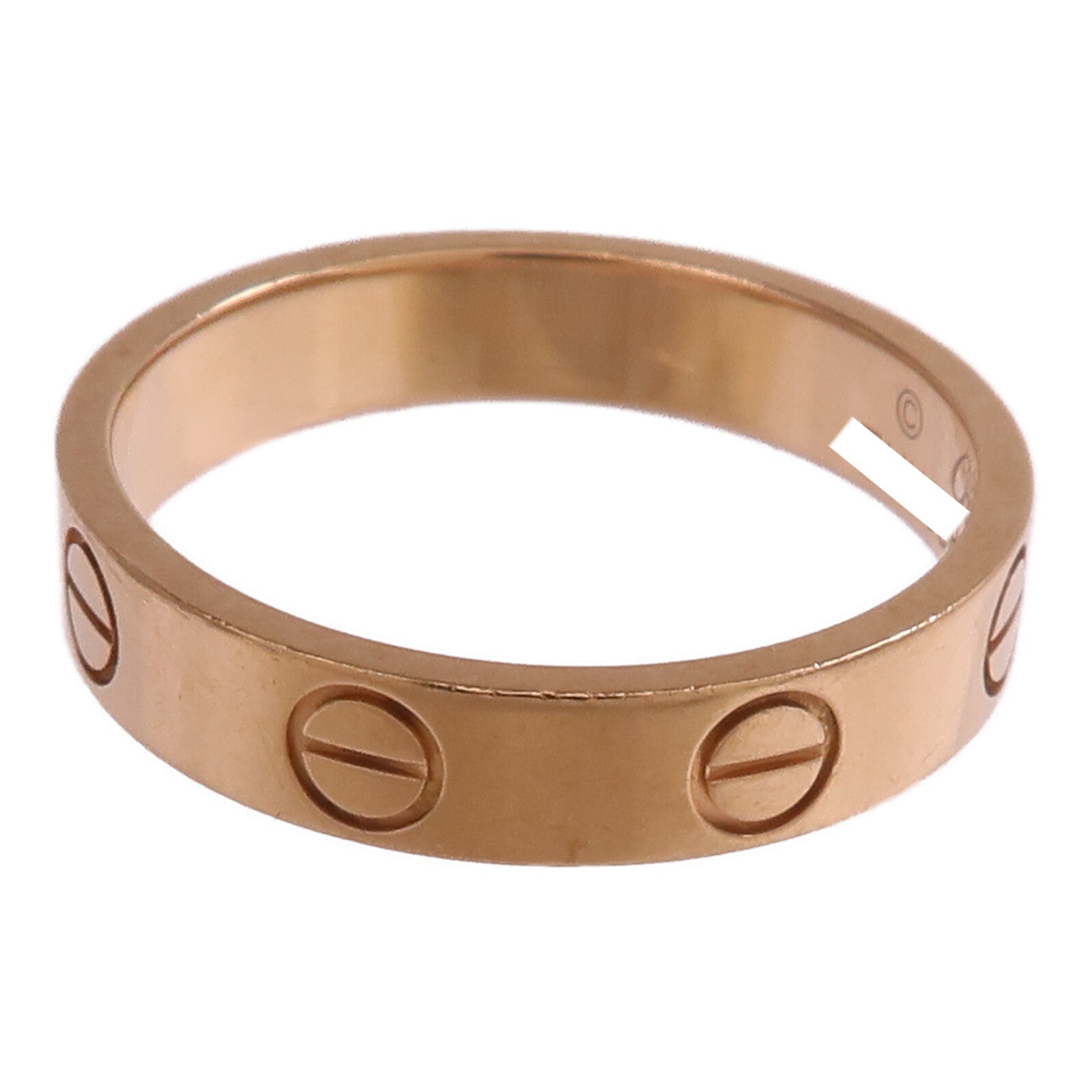 CARTIER 18K玫瑰金Mini Love Ring戒指
