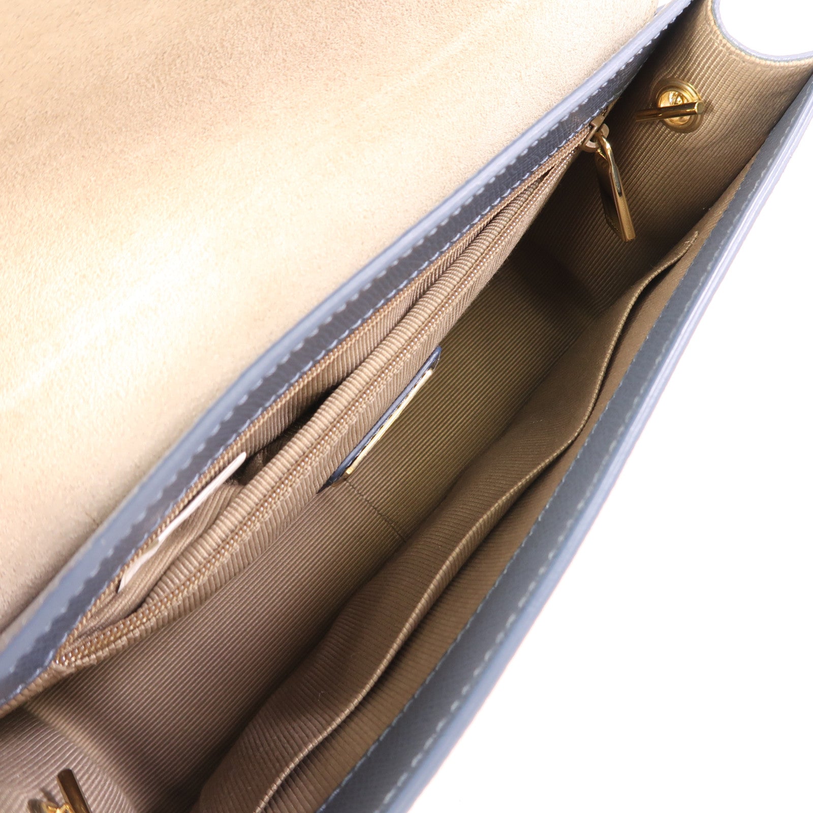 Furla 牛皮皮革Chain Shoulder金扣肩背袋