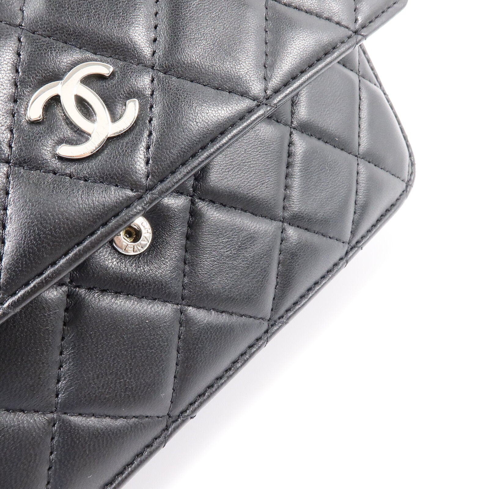 CHANEL 羊皮皮革WOC Wallet On Chain鏈帶肩背袋