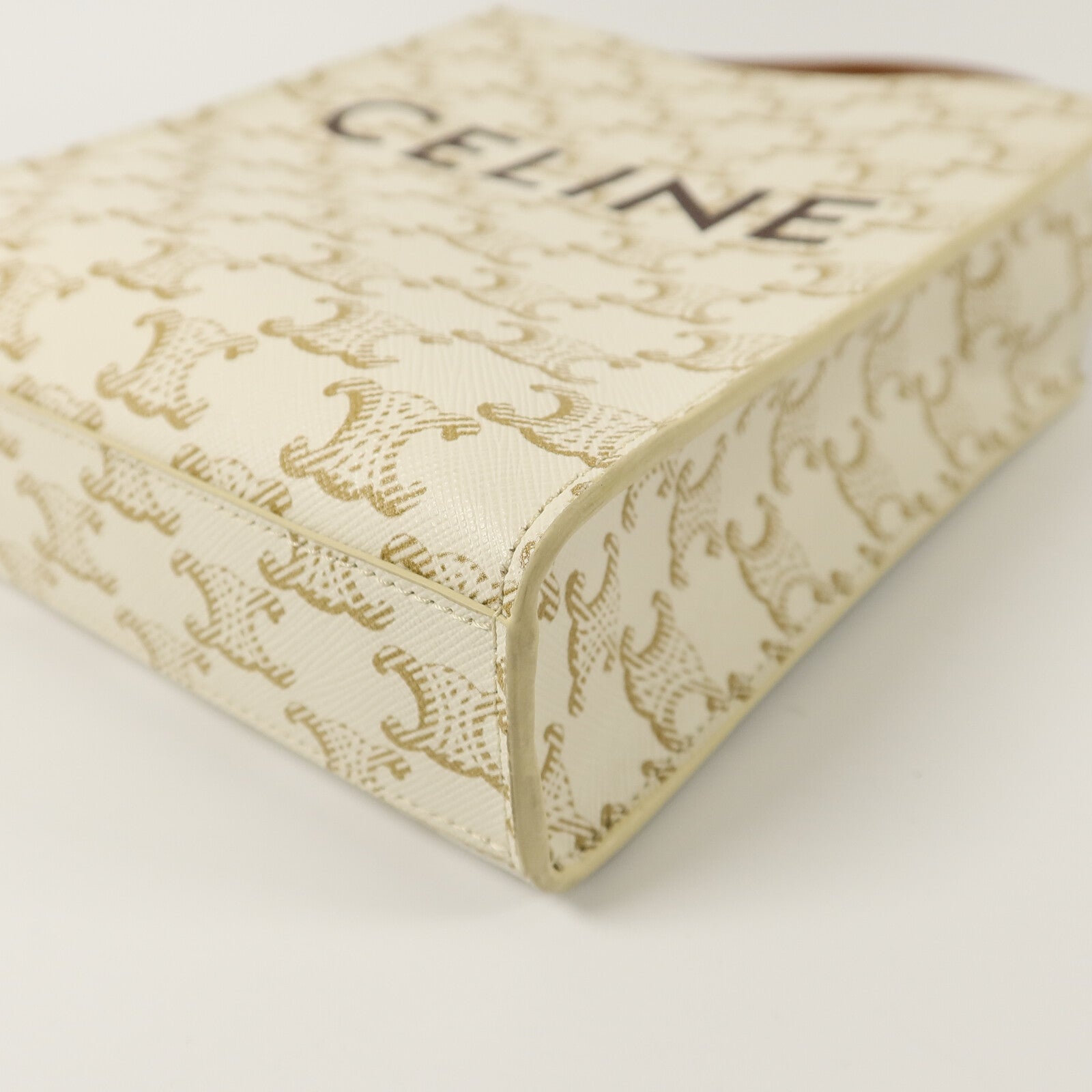 CELINE 塗層帆布Mini Vertical Cabas手挽肩背兩用袋
