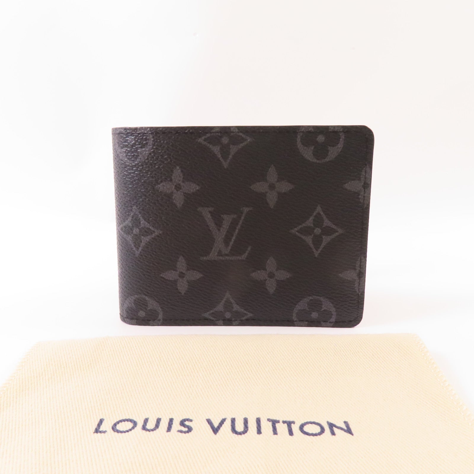 LOUIS VUITTON Monogram Eclipse Multiple錢包