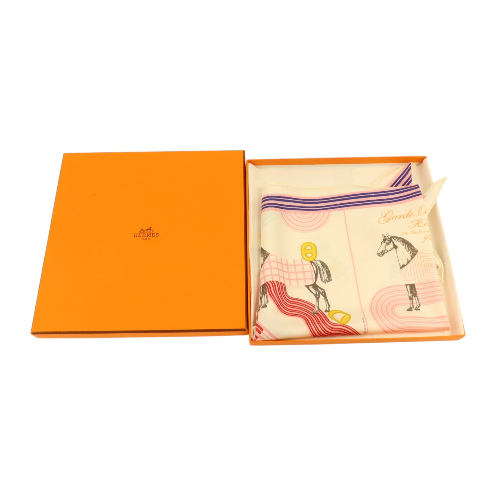 HERMES 絲質Garde Robe Pop Charm Triangle 70絲巾