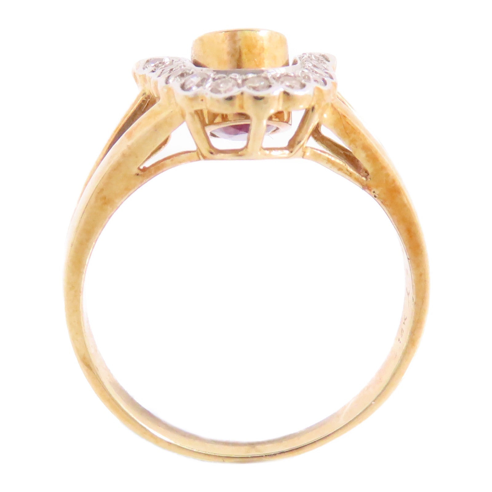 JEWELRY 14K玫瑰金/藍寶石/紅寶石/鑽石Sapphire Ruby Diamond Ring戒指US#5.75