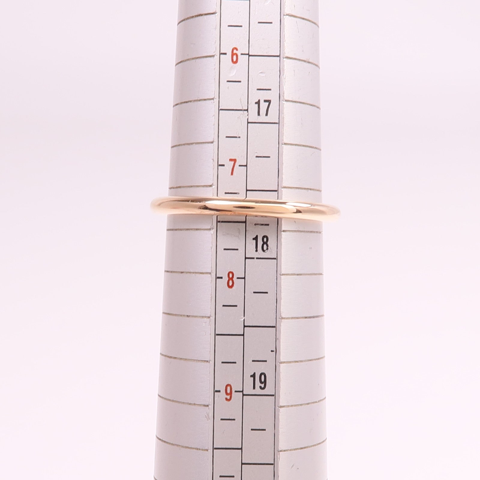 HERMES 18K玫瑰金Echappee Ring鑽石戒指Hermes#55/US#7.25