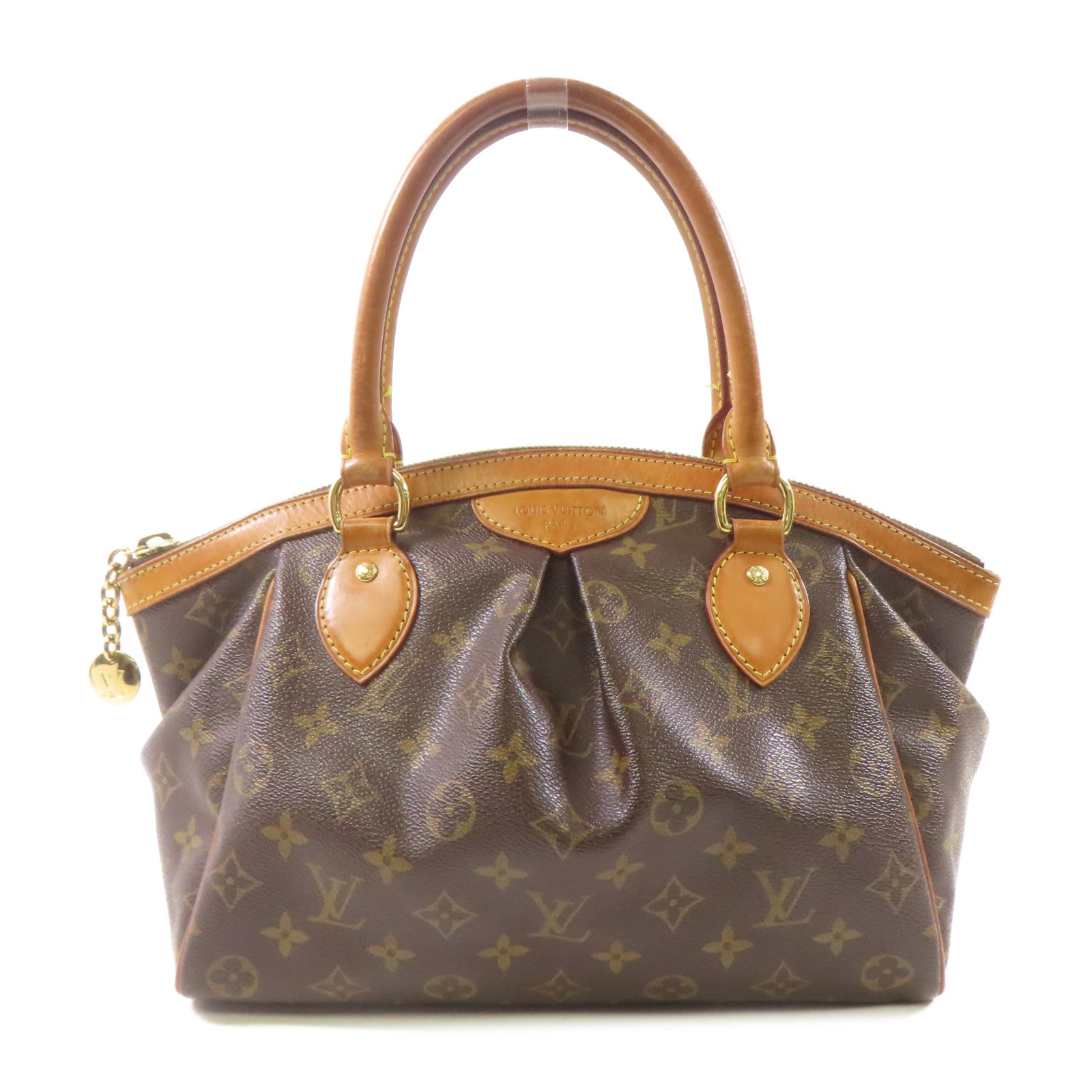 LOUIS VUITTON Monogram Tivoli PM金扣手挽袋啡色