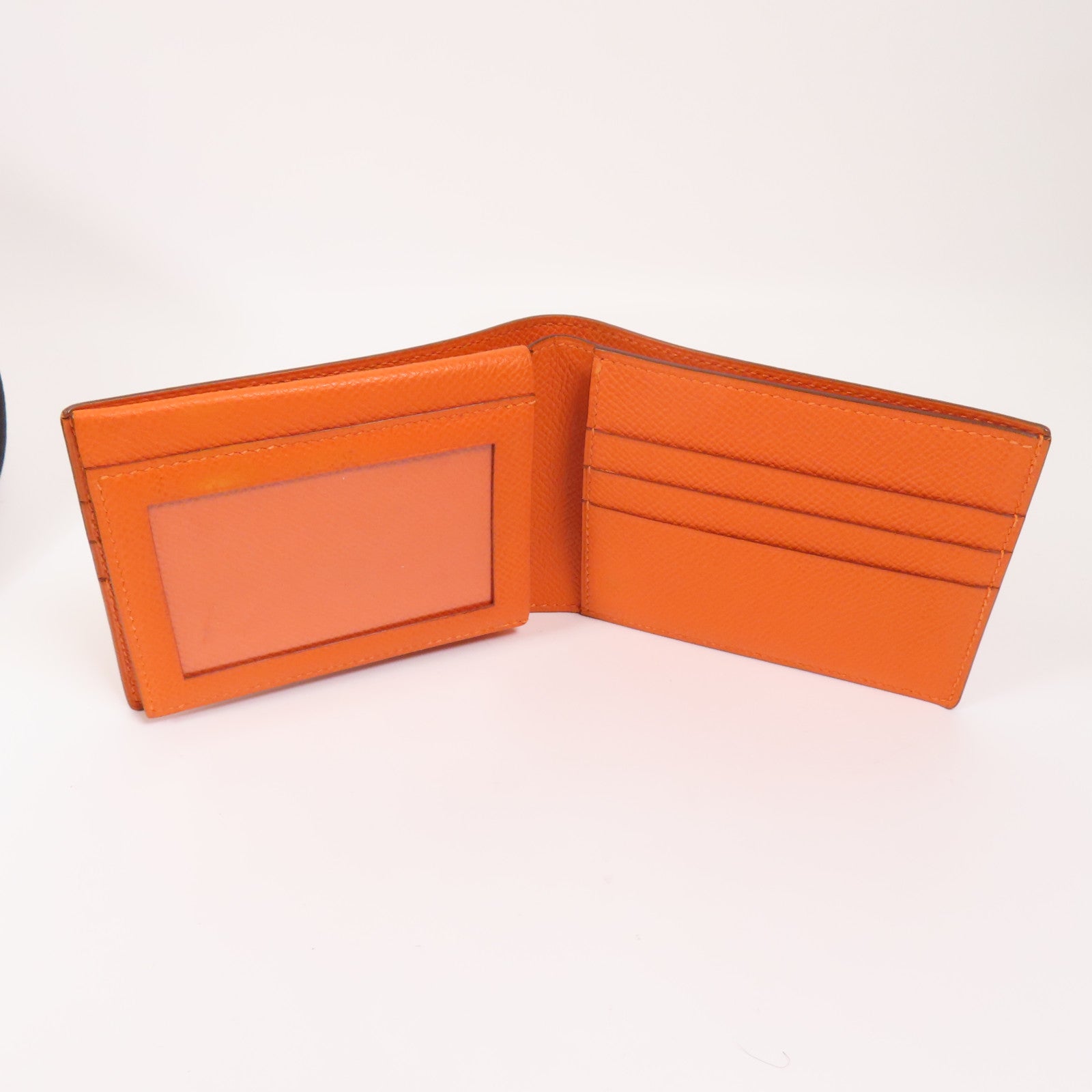 HERMES Epsom皮革Wallet錢包Orange