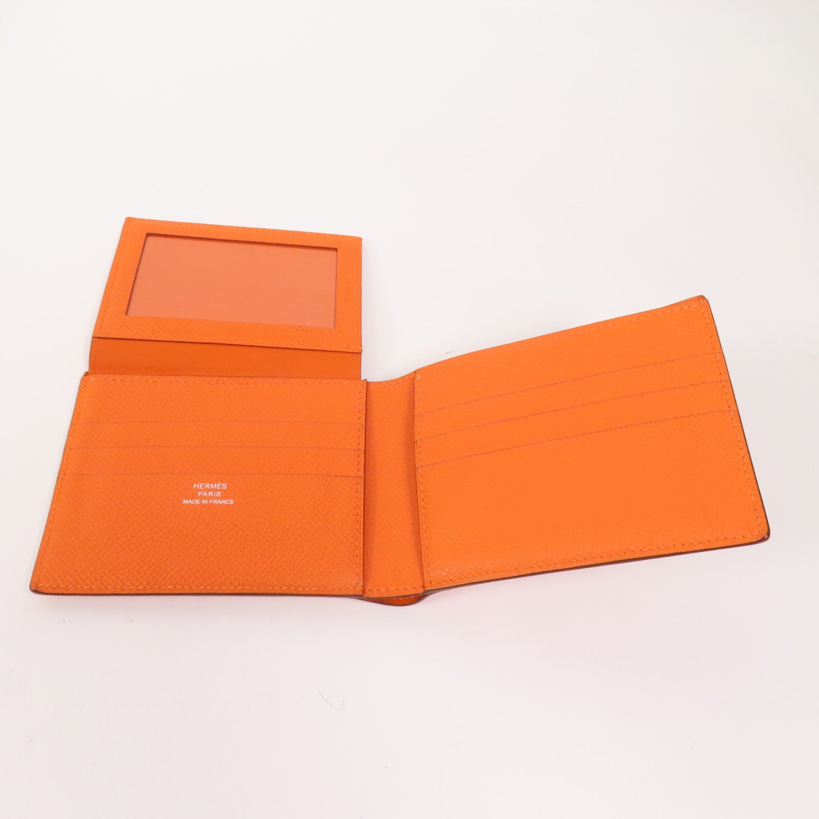 HERMES Epsom皮革Wallet錢包Orange