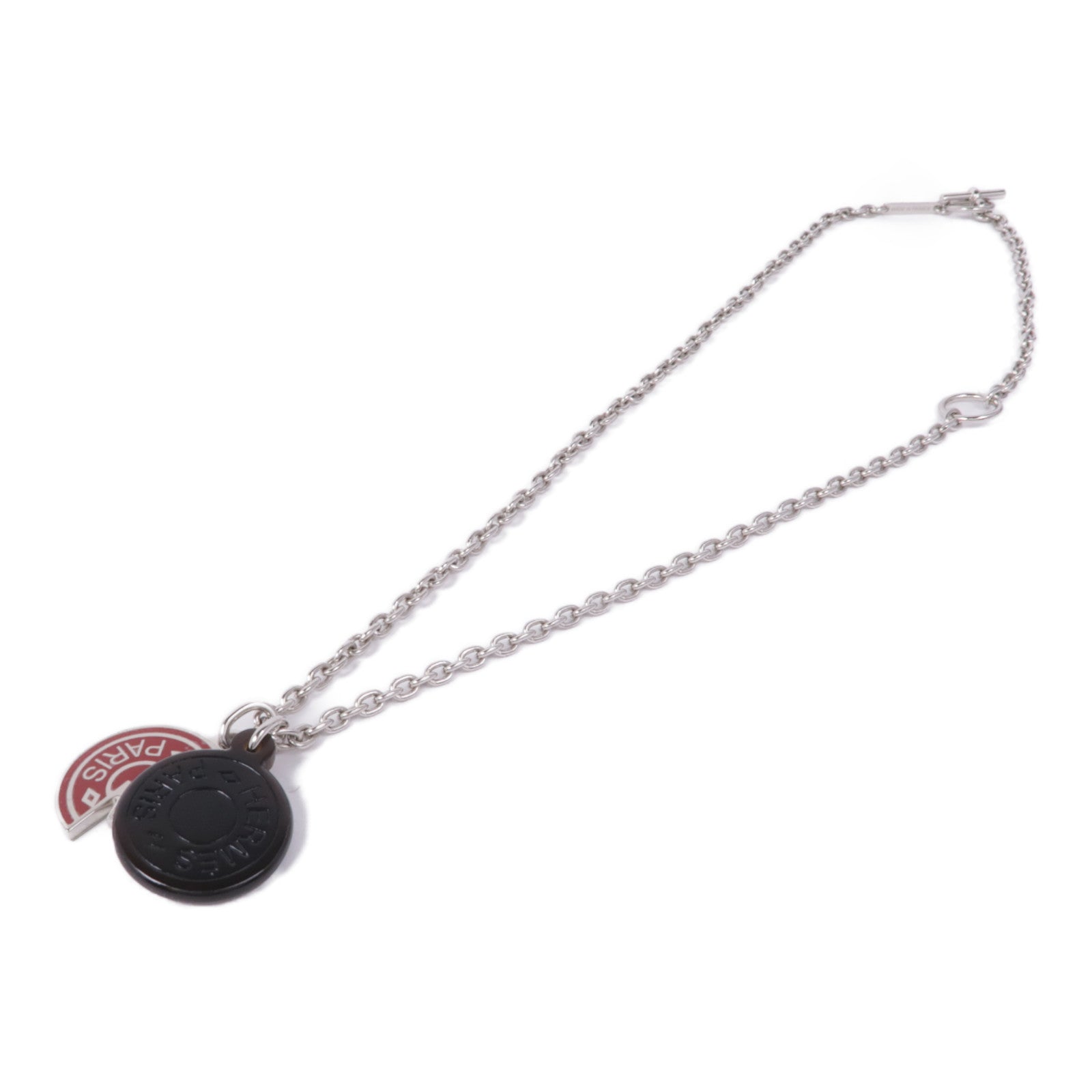 HERMES 【激減優惠】金屬/水牛角Carrousel Necklace項鍊