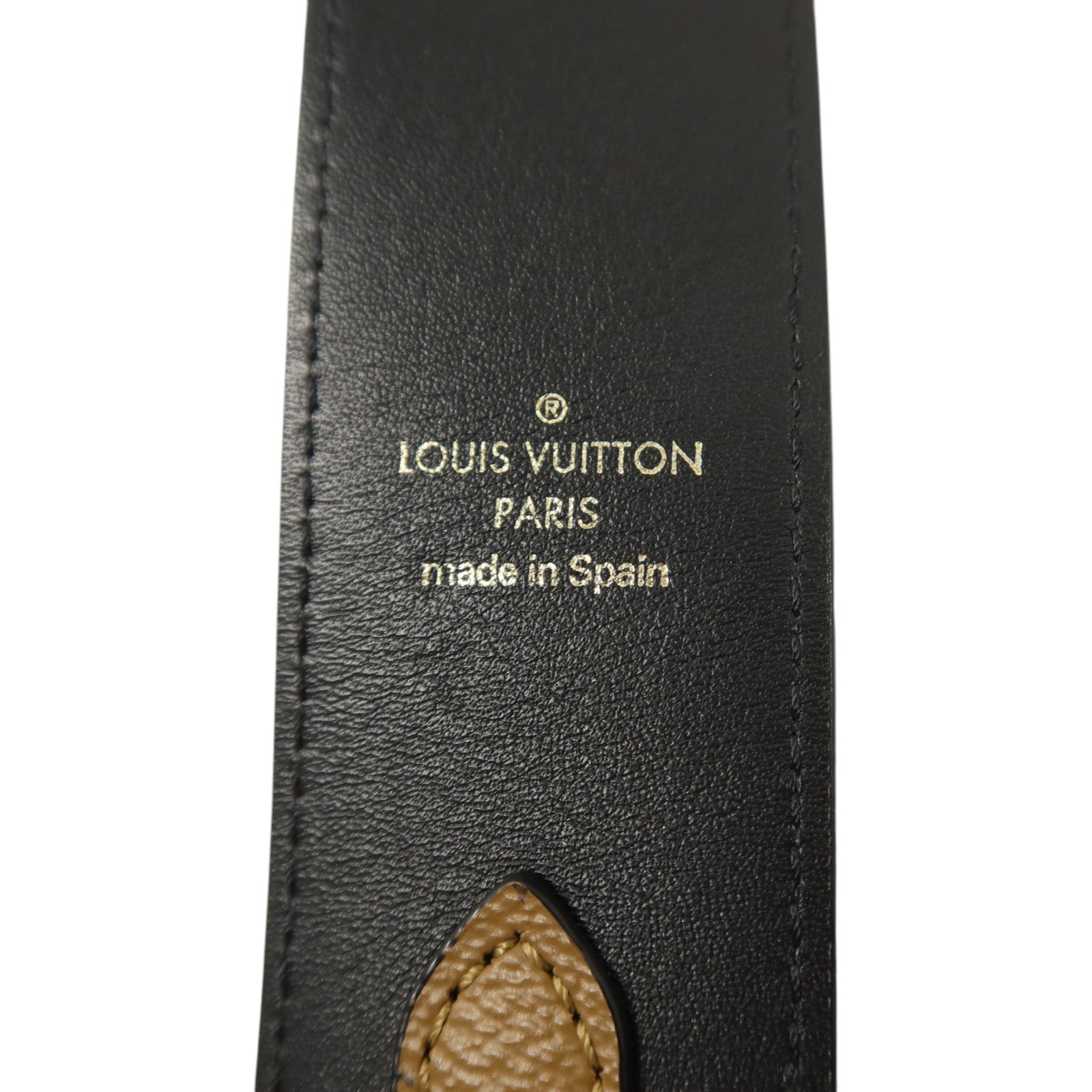 LOUIS VUITTON Monogram Reverse Bandouliere Shoulder Strap金扣肩帶