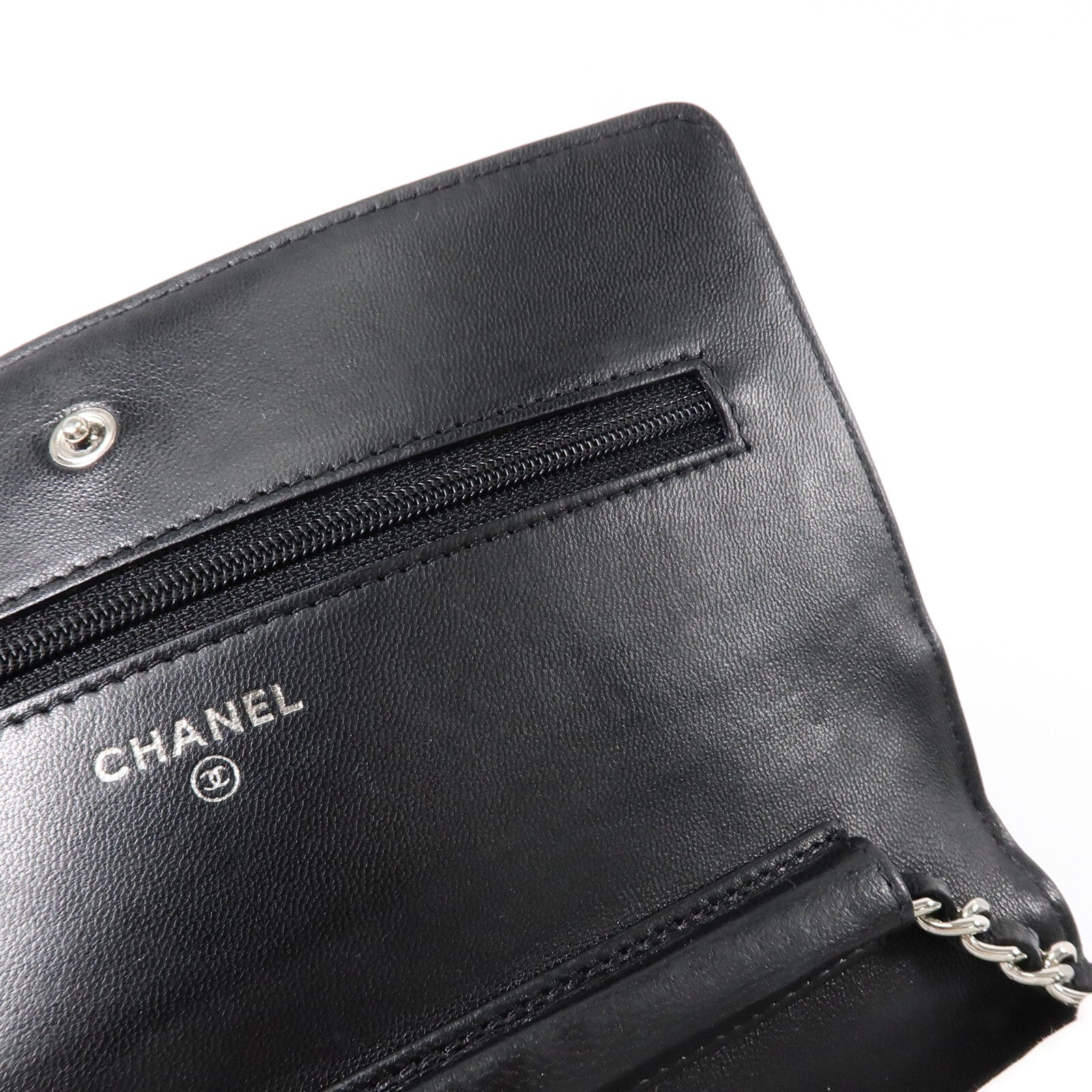 CHANEL 羊皮皮革WOC Wallet On Chain鏈帶肩背袋