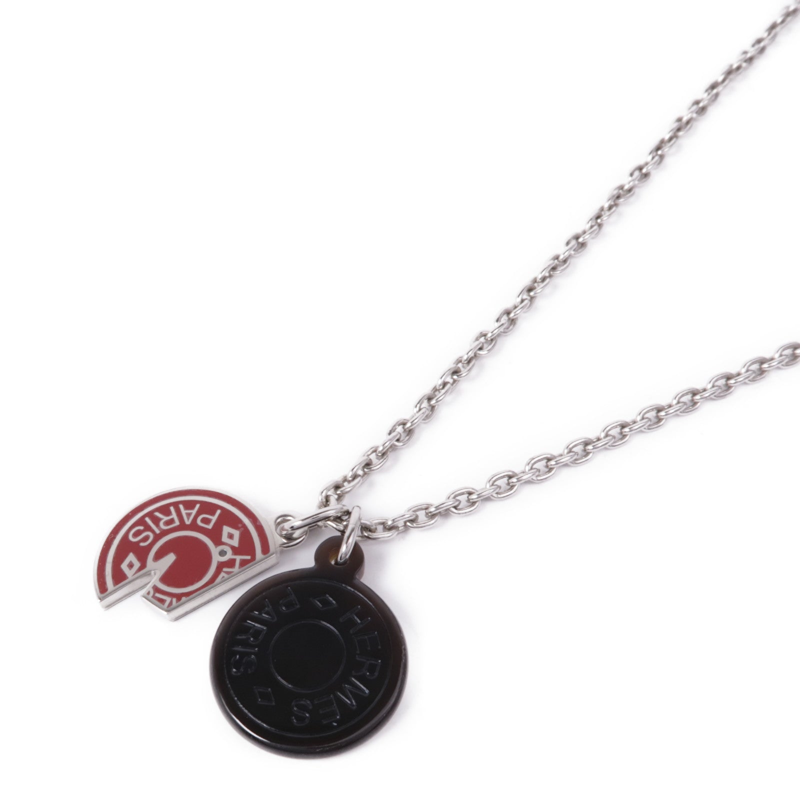 HERMES 【激減優惠】金屬/水牛角Carrousel Necklace項鍊