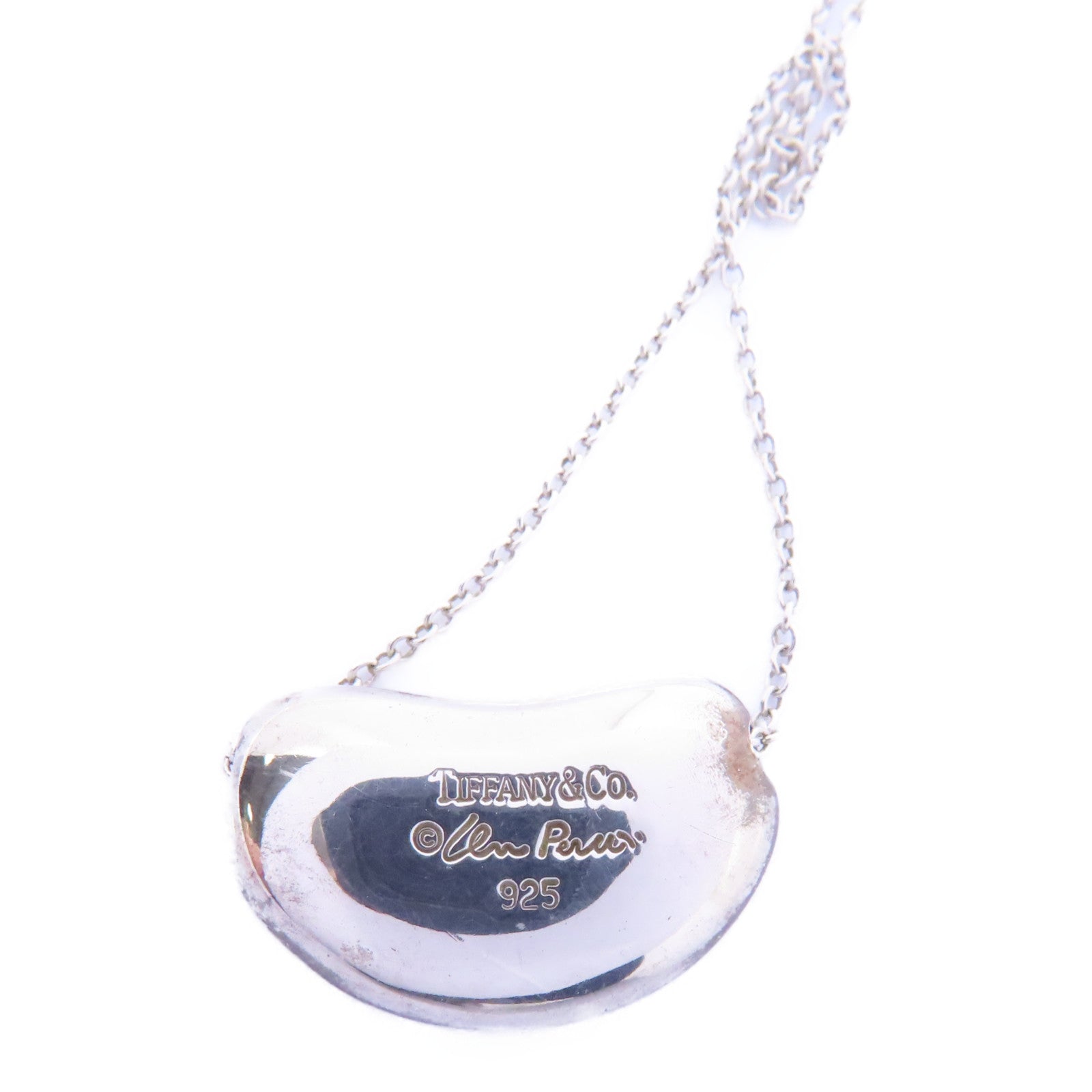 TIFFANY＆CO 925純銀Bean Necklace項鍊